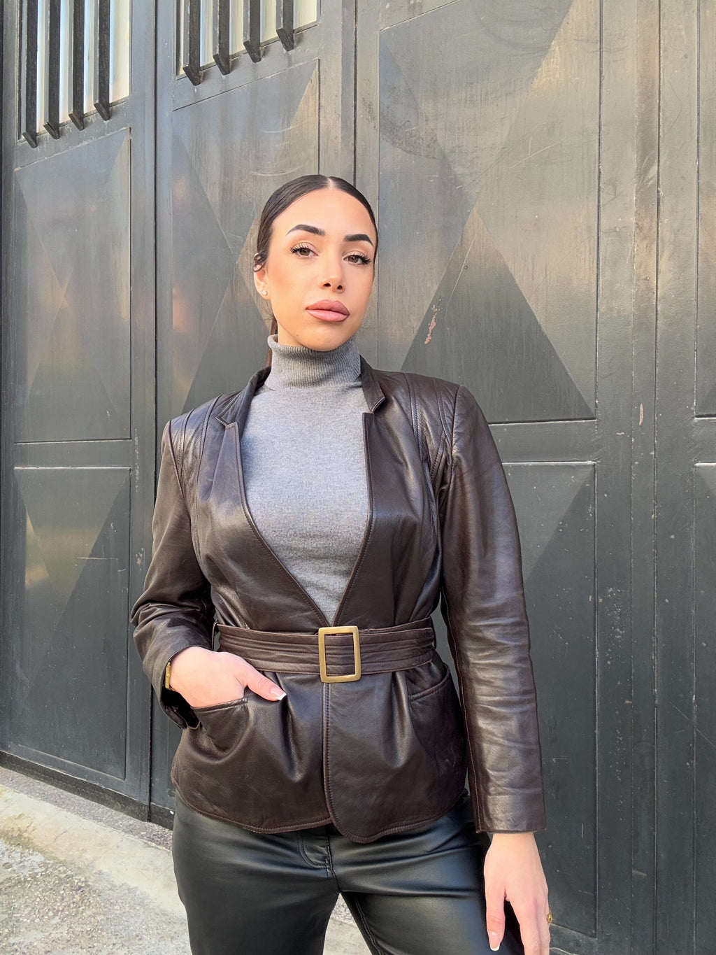 Giacca in pelle