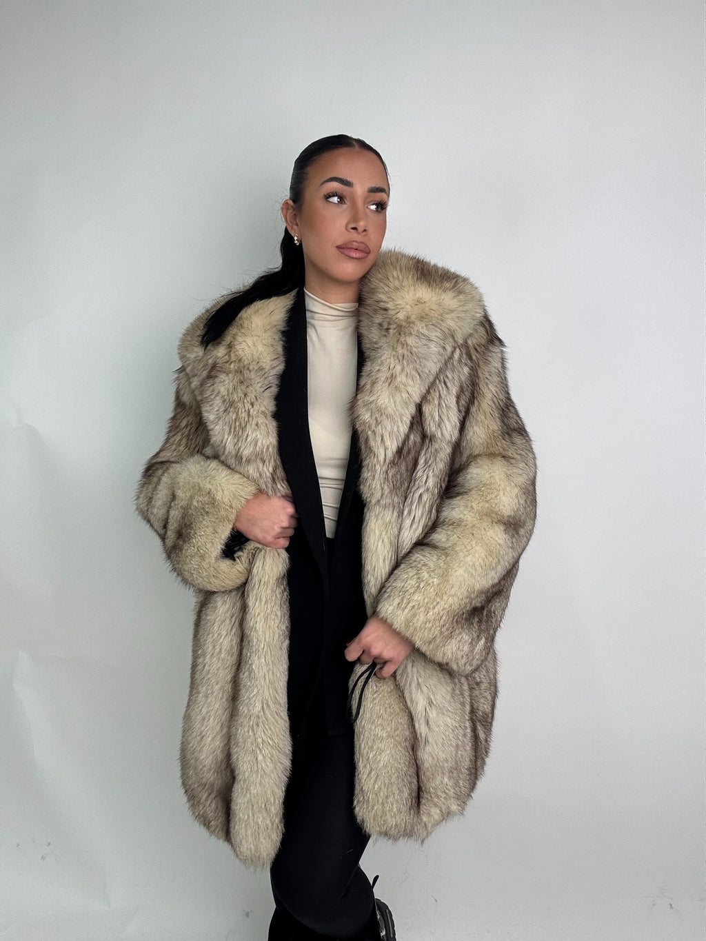 Giacca in volpe della groenlandia N65