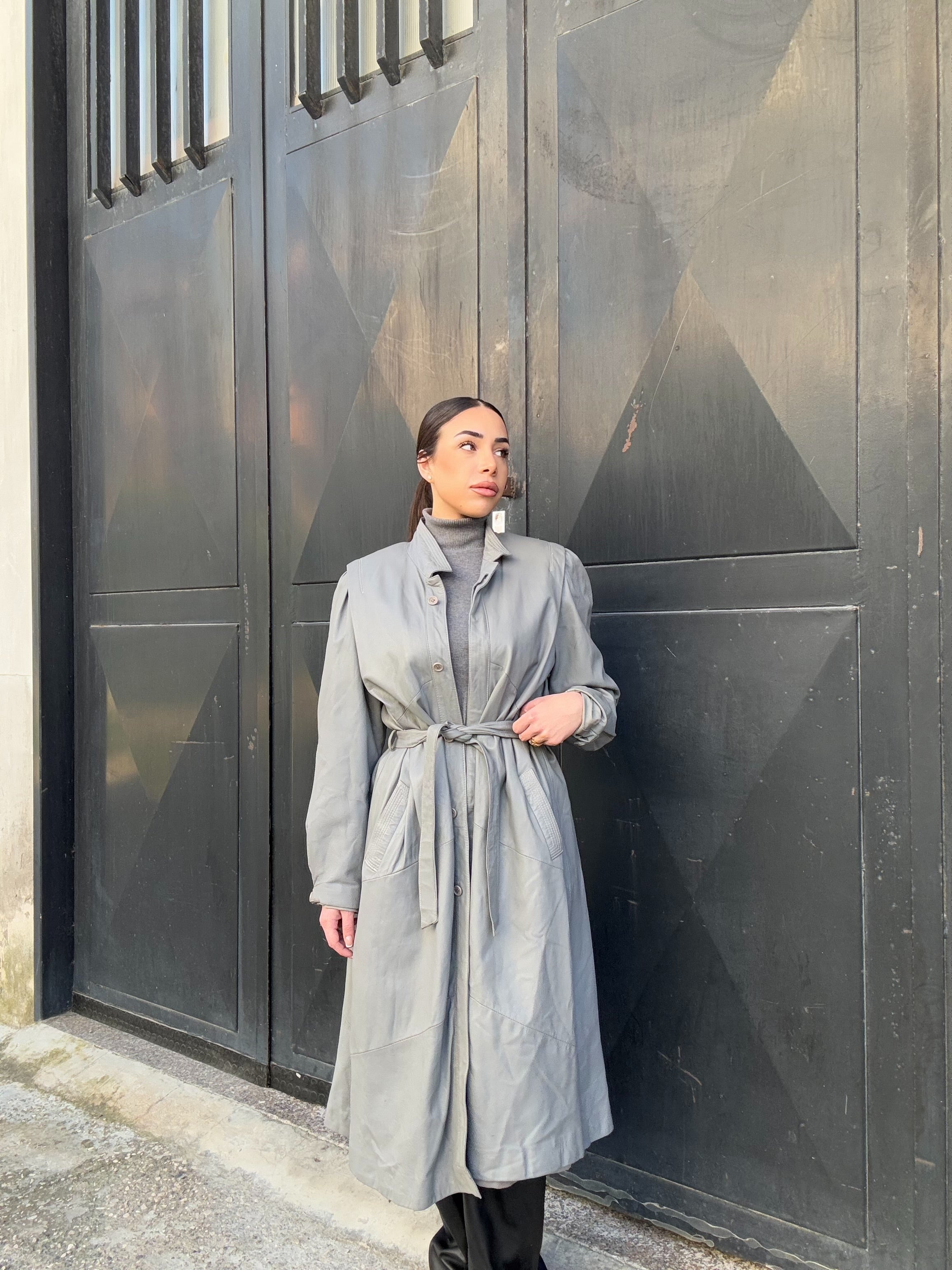Cappotto in pelle