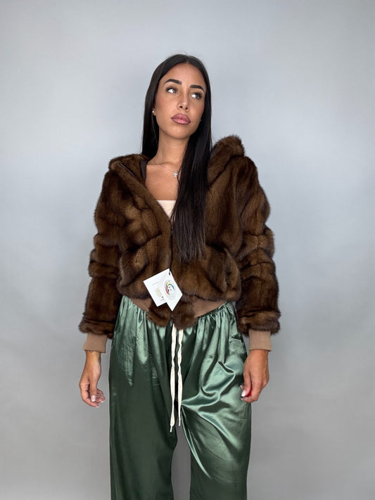 Mink Bomber Jacket