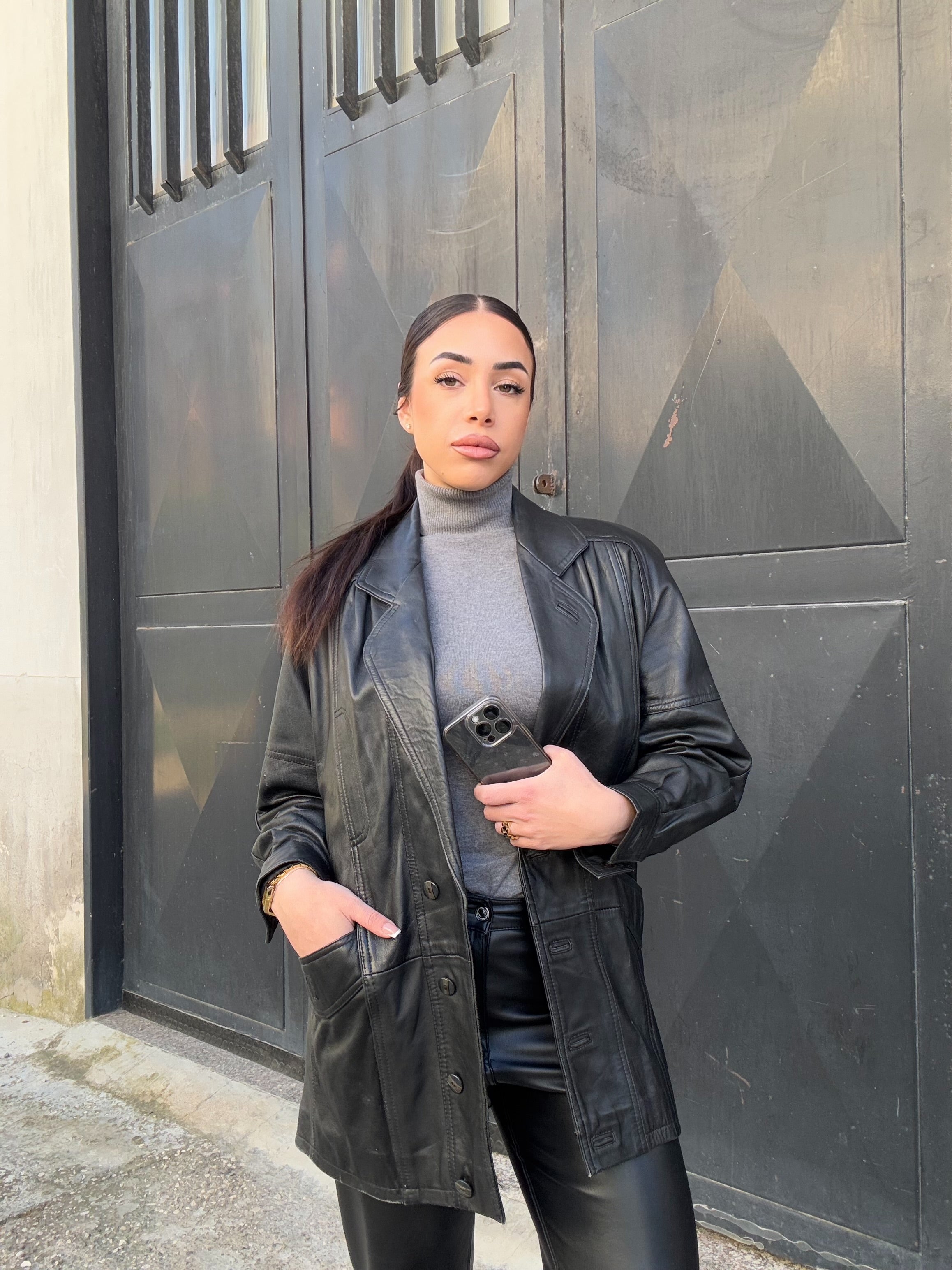 Giacca in pelle