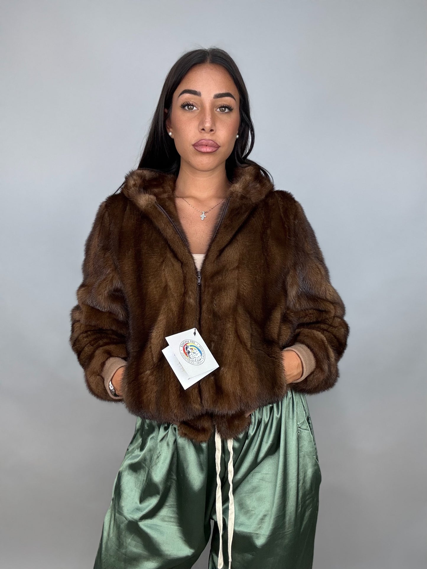 Mink Bomber Jacket