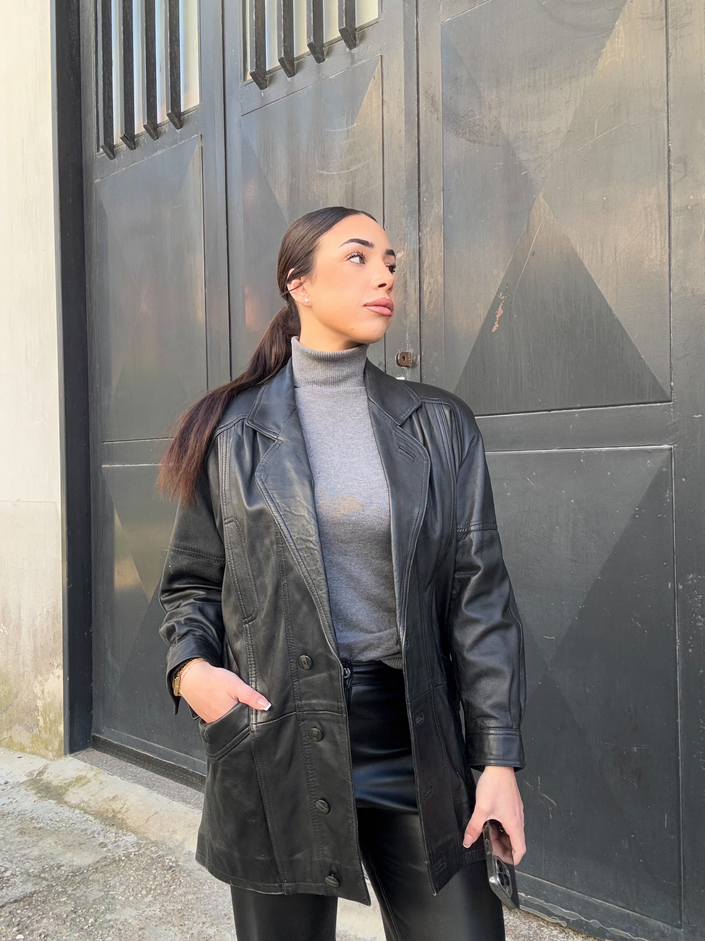 Giacca in pelle