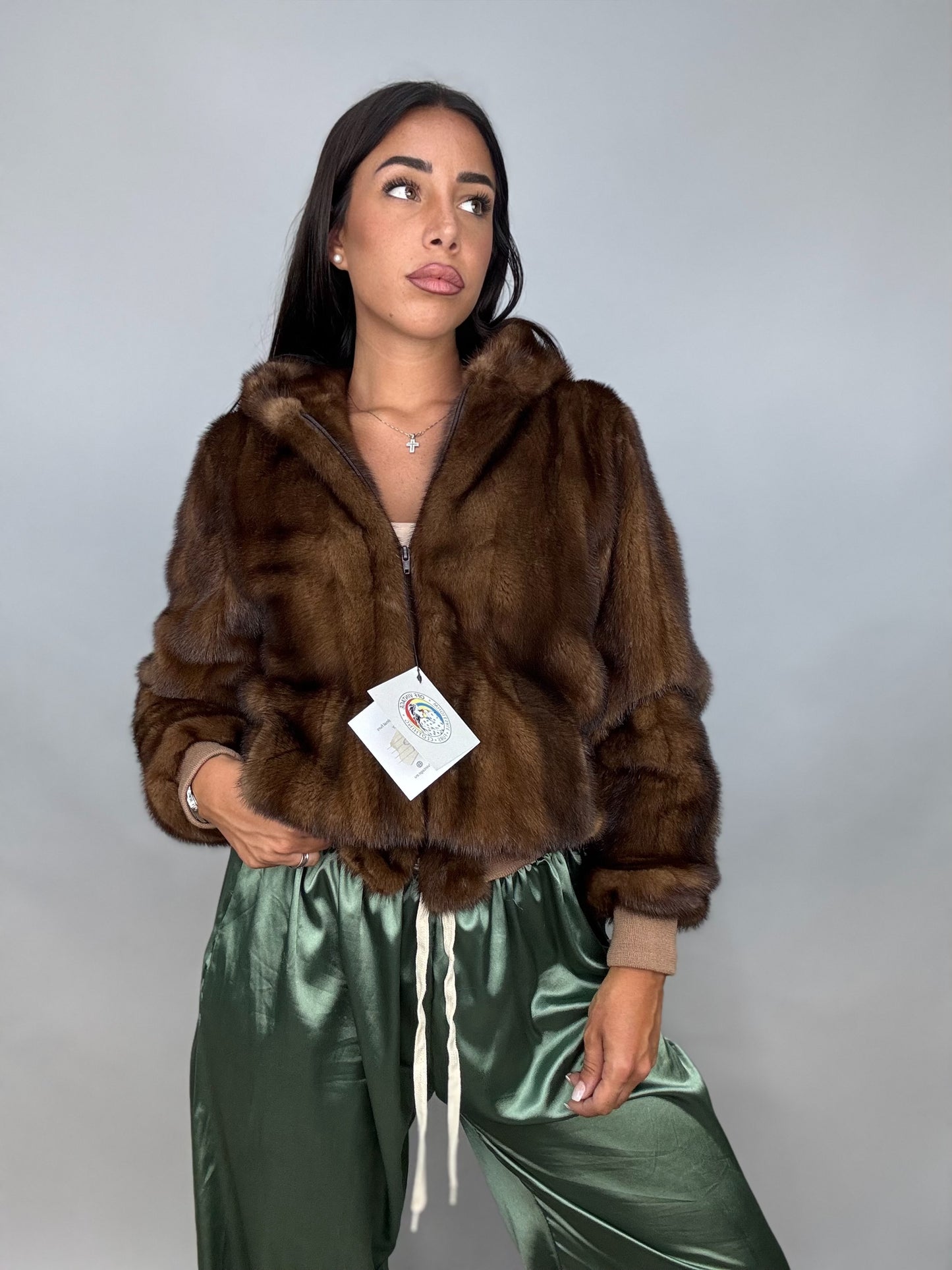 Mink Bomber Jacket