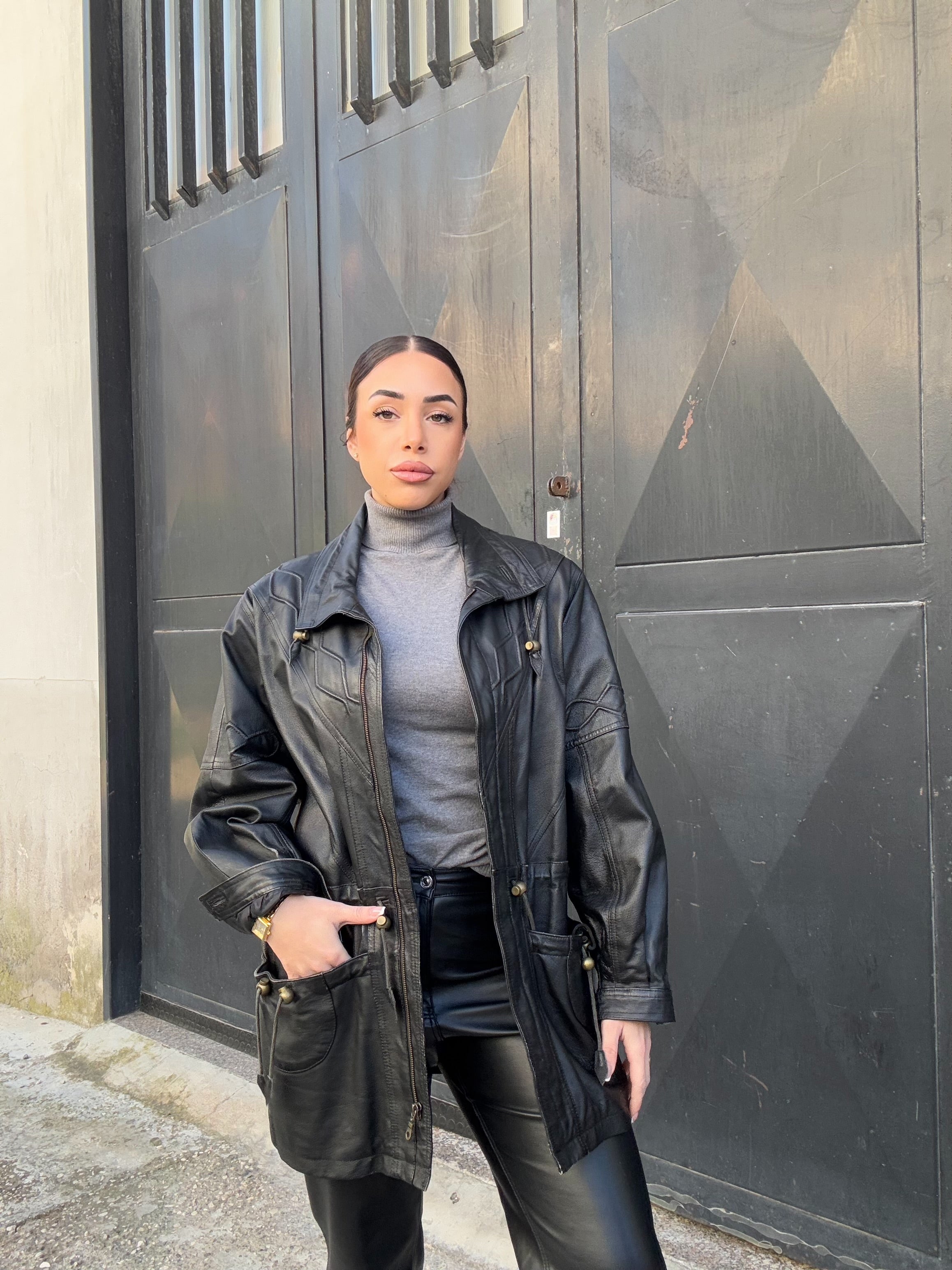Giacca in pelle