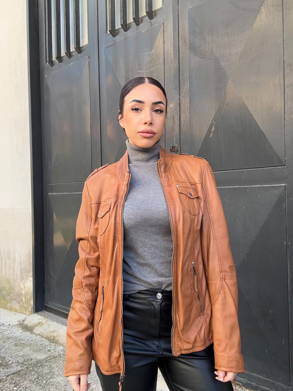 Giacca in pelle