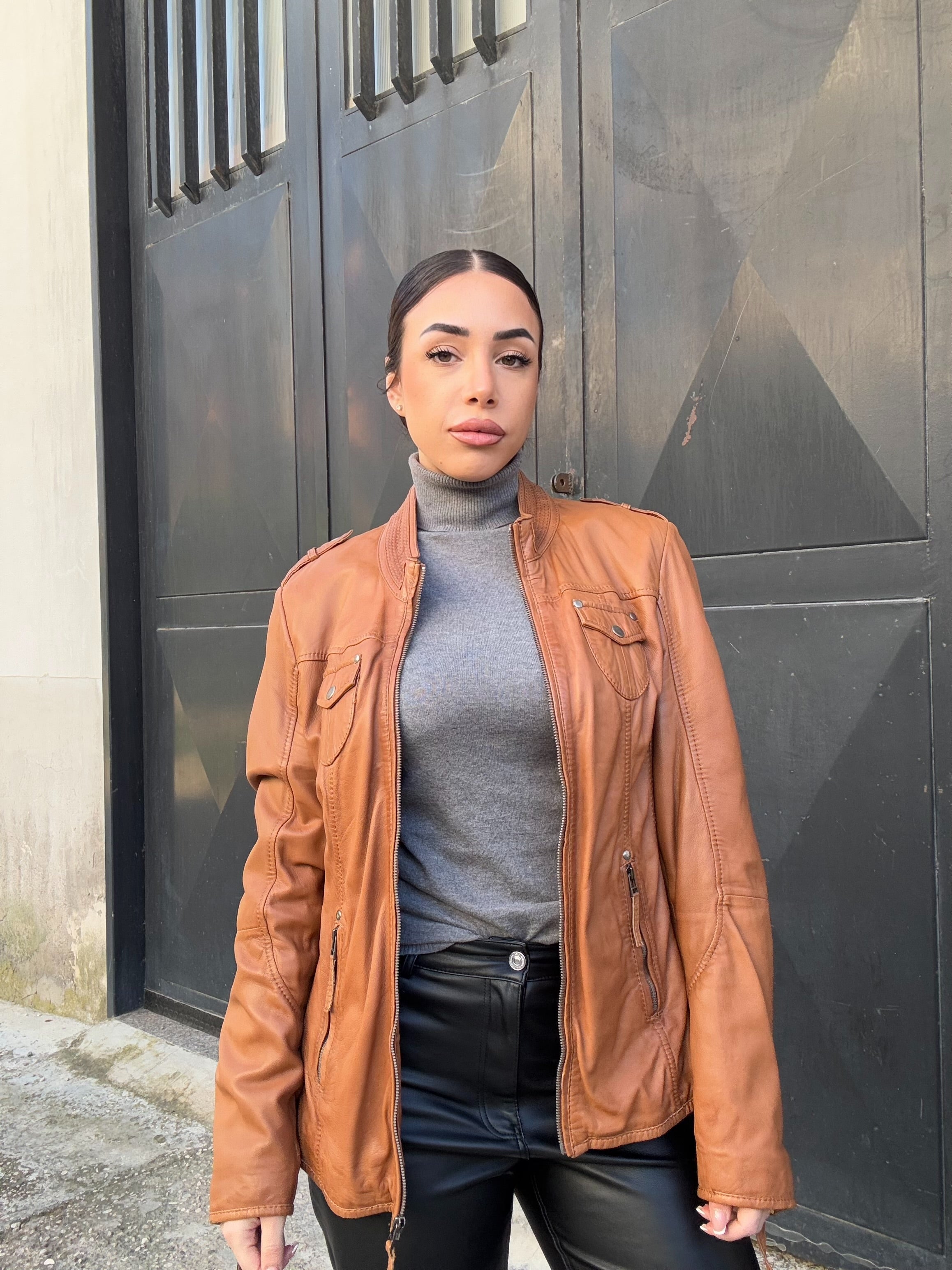 Giacca in pelle