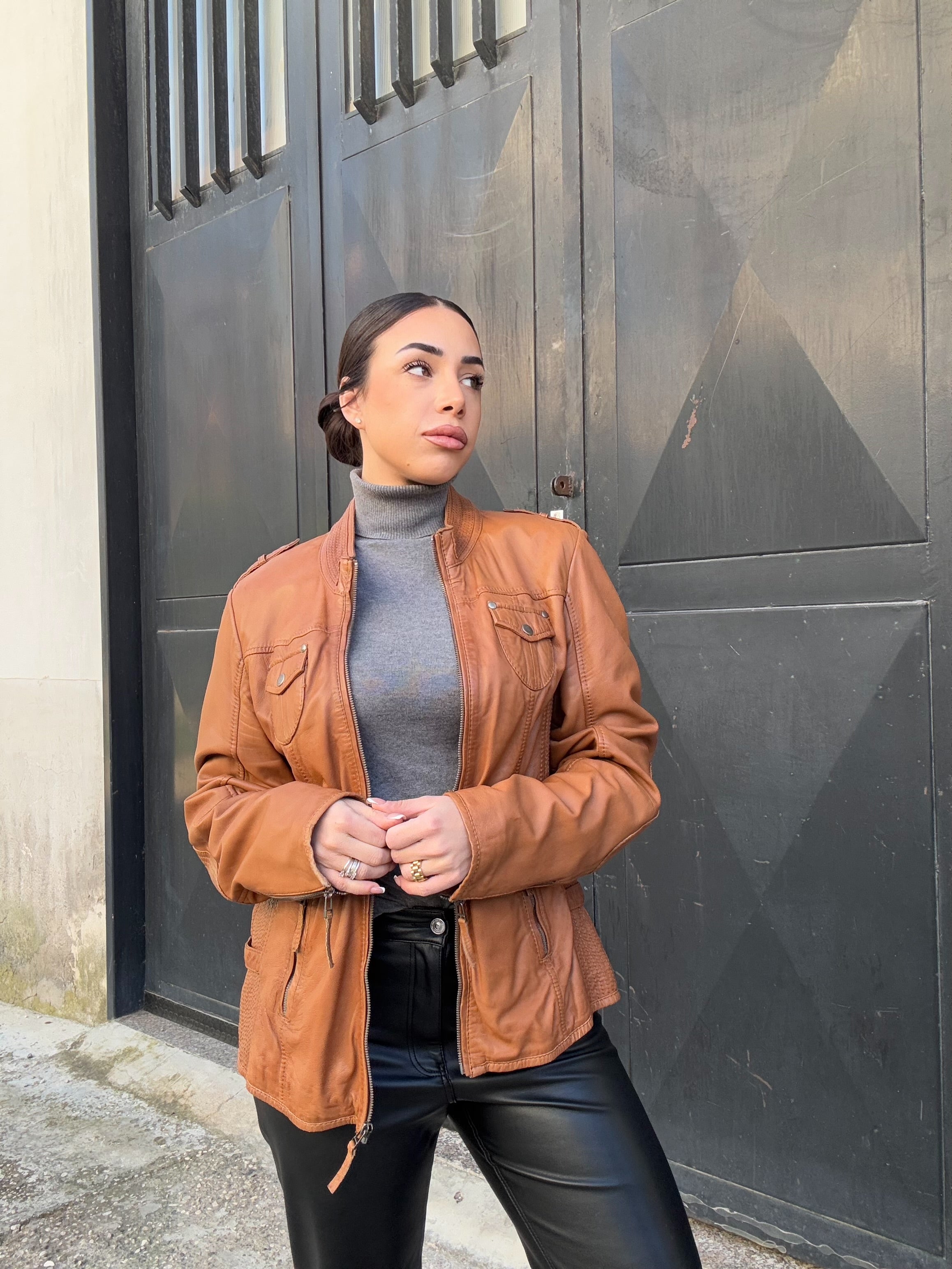 Giacca in pelle