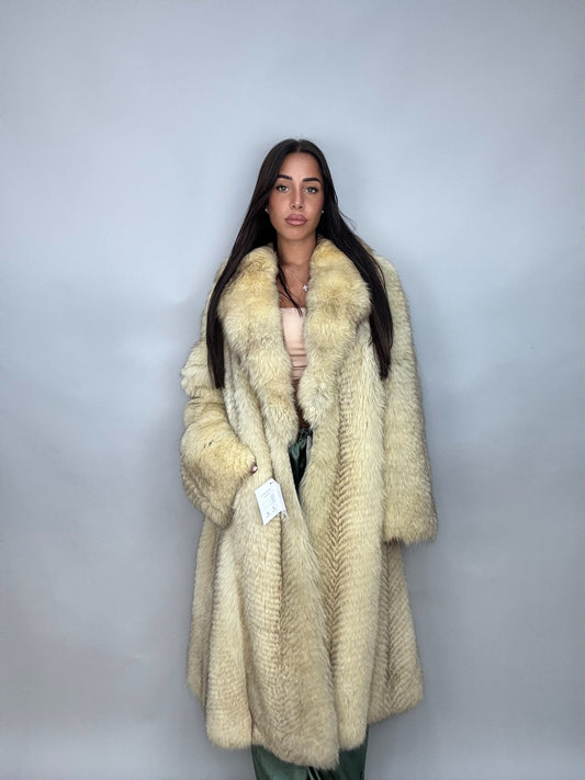 Cappotto in volpe della groenlandia