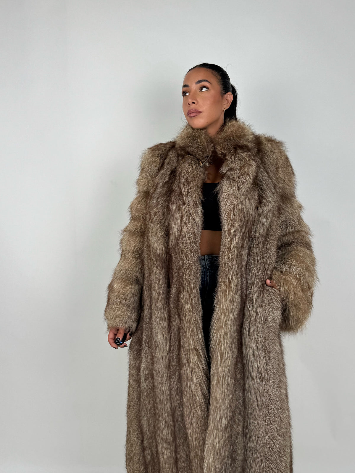 Cappotto in volpe frost N185