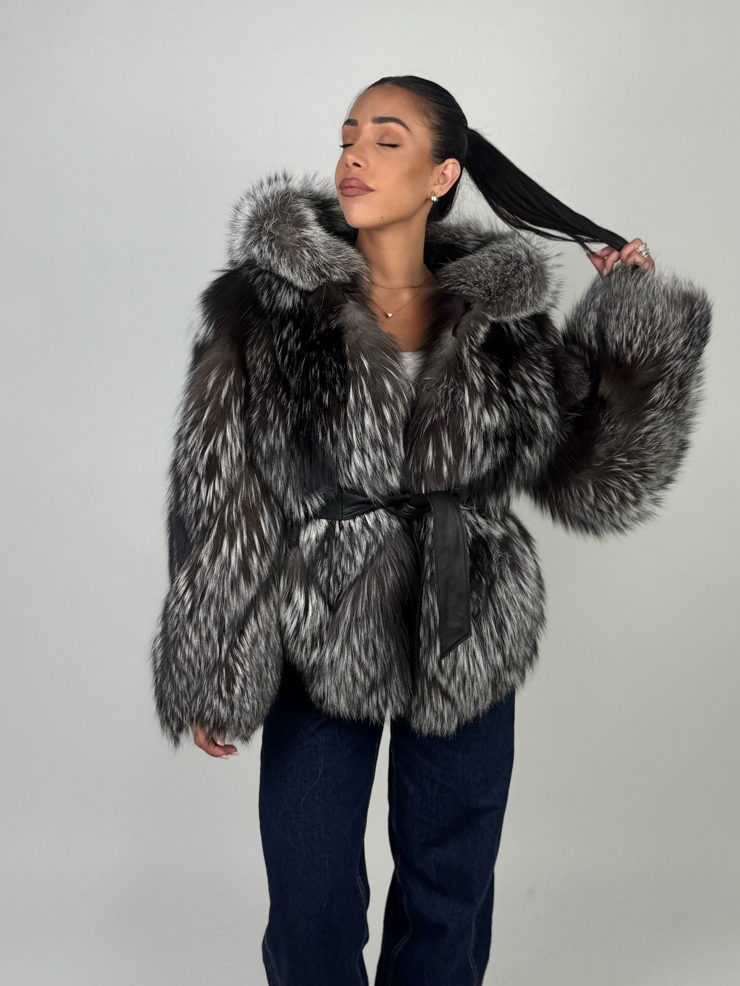 Mink Bomber Jacket