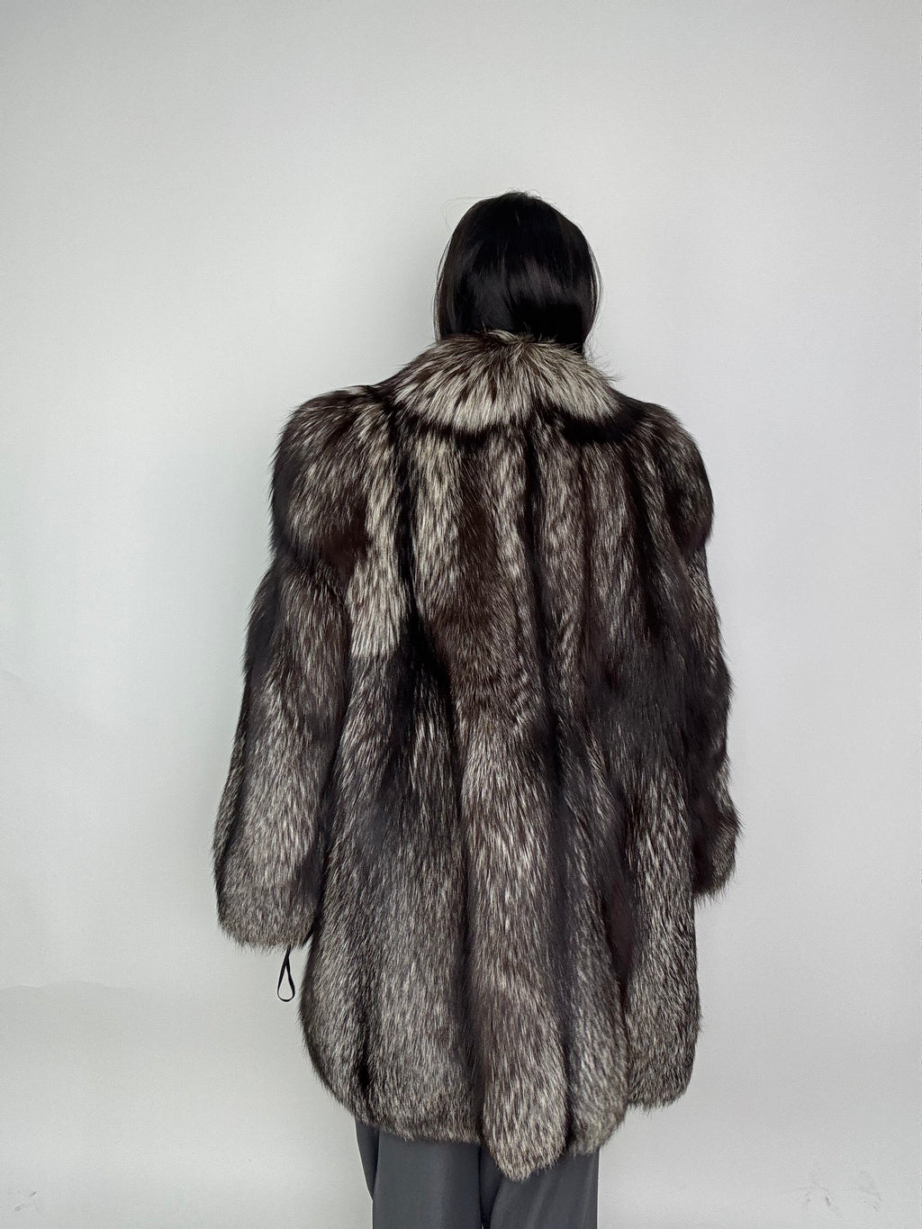 Giacca in volpe argentata N67