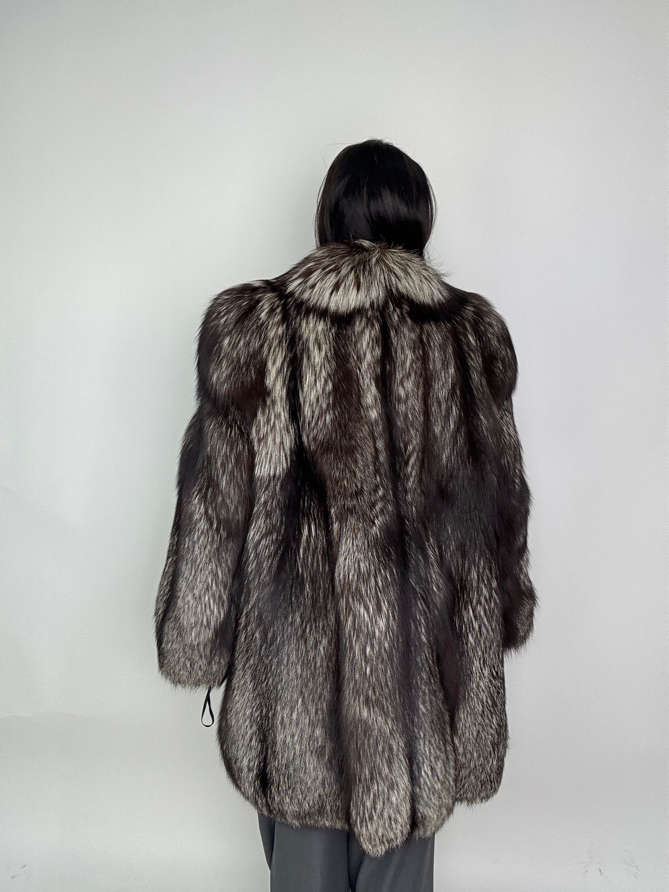 Giacca in volpe argentata N67