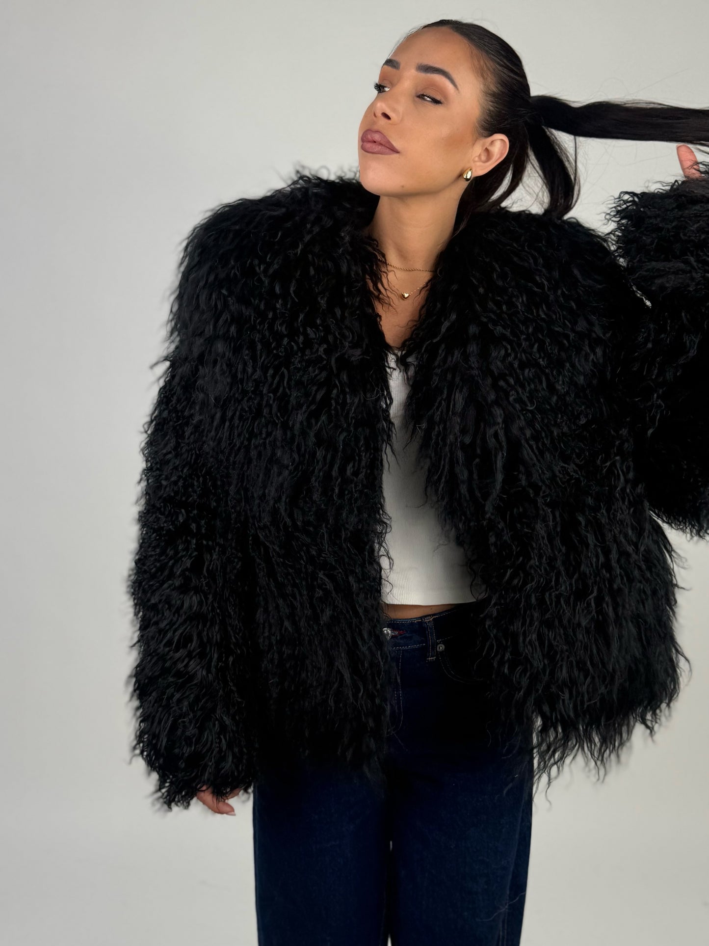 Mink Bomber Jacket