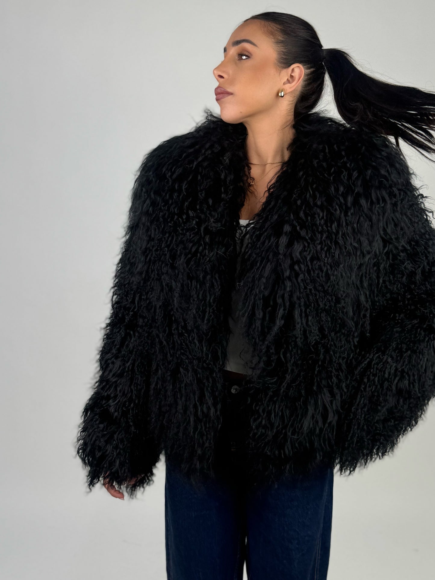 Mink Bomber Jacket