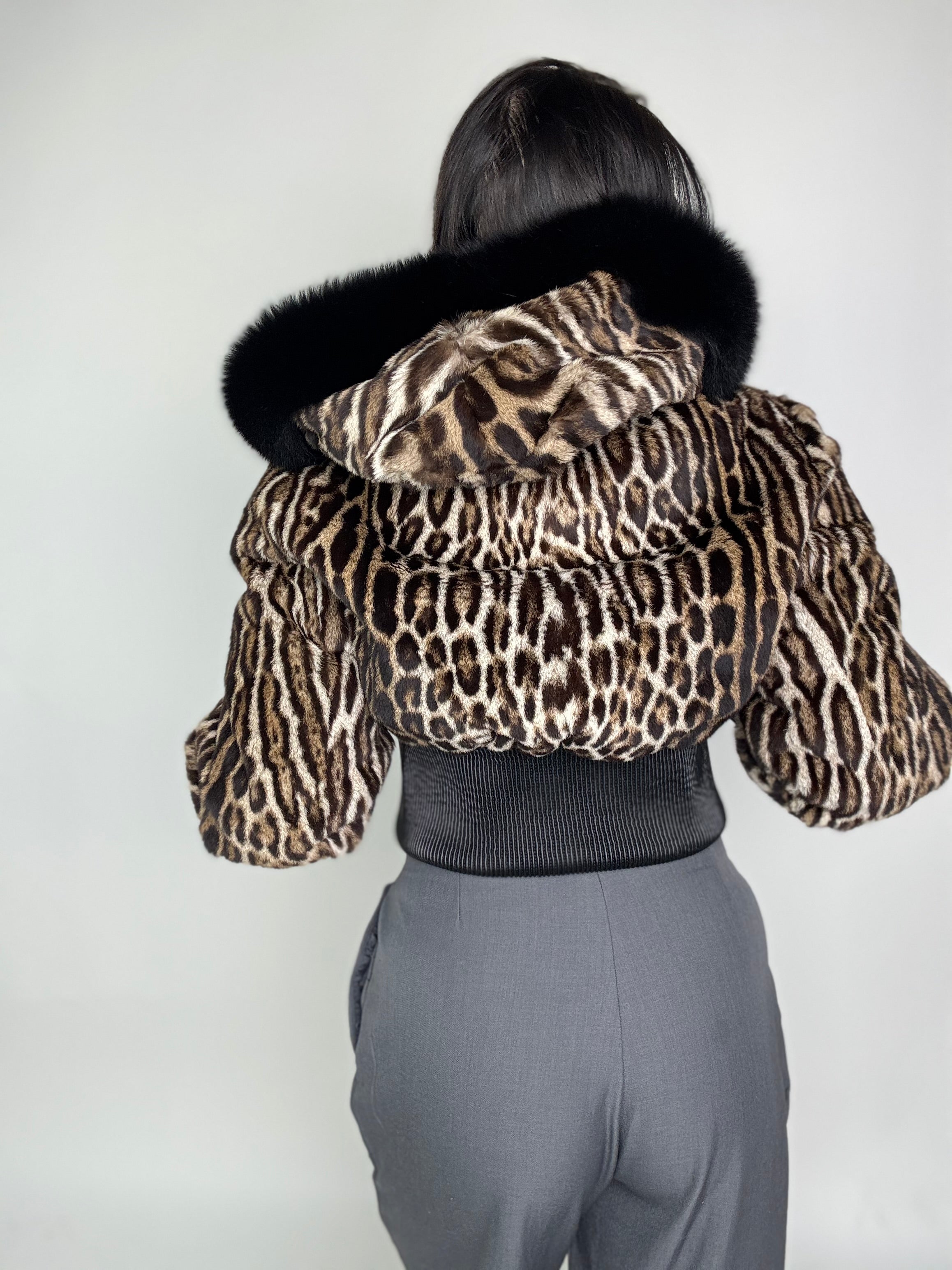 Bomber in leopardo