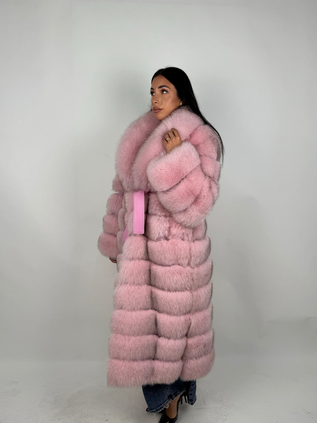 Cappotto Sandy in volpe pink