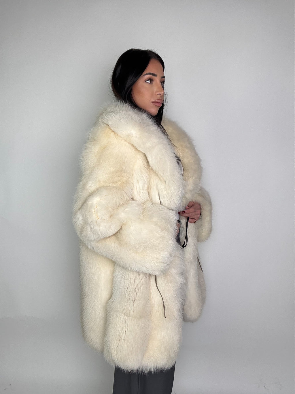 Giacca in volpe shadow N68