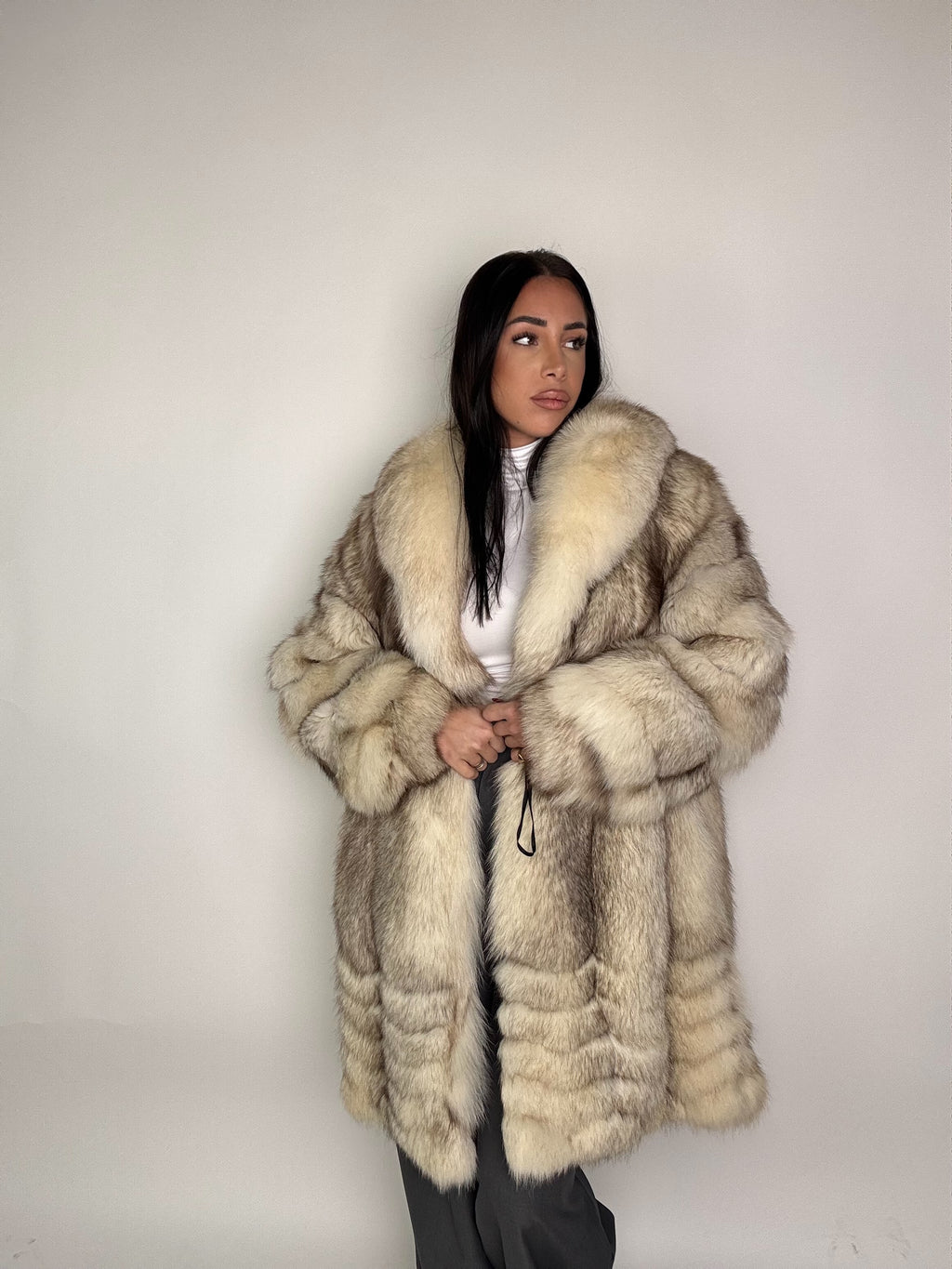 Giacca in volpe shadow N69