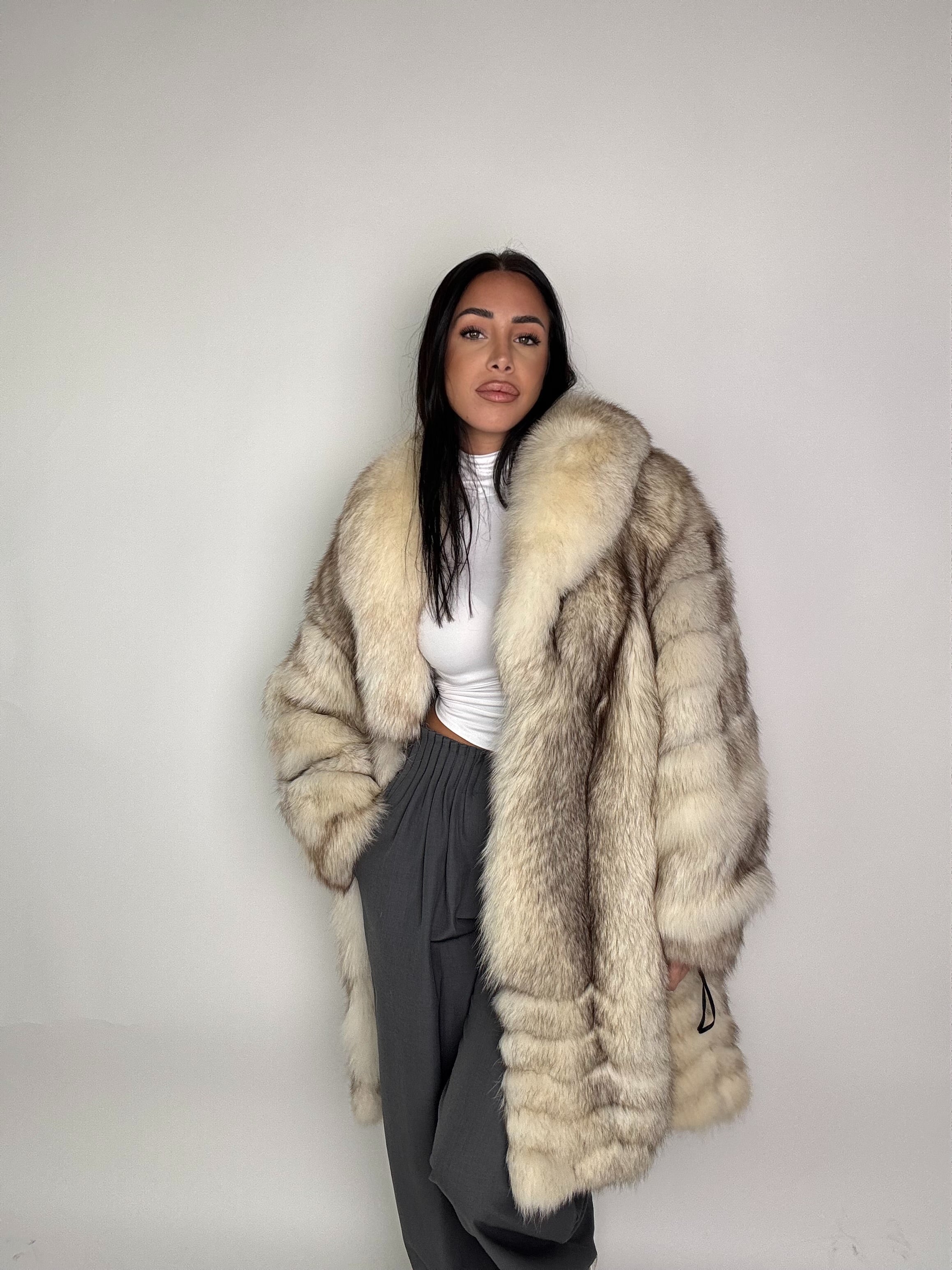Giacca in volpe shadow N69