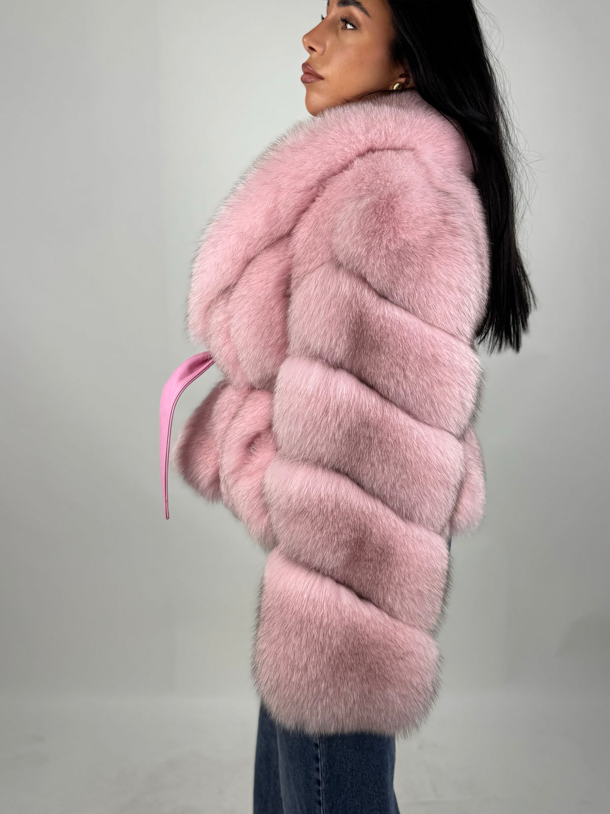 Giacca Sandy in volpe pink