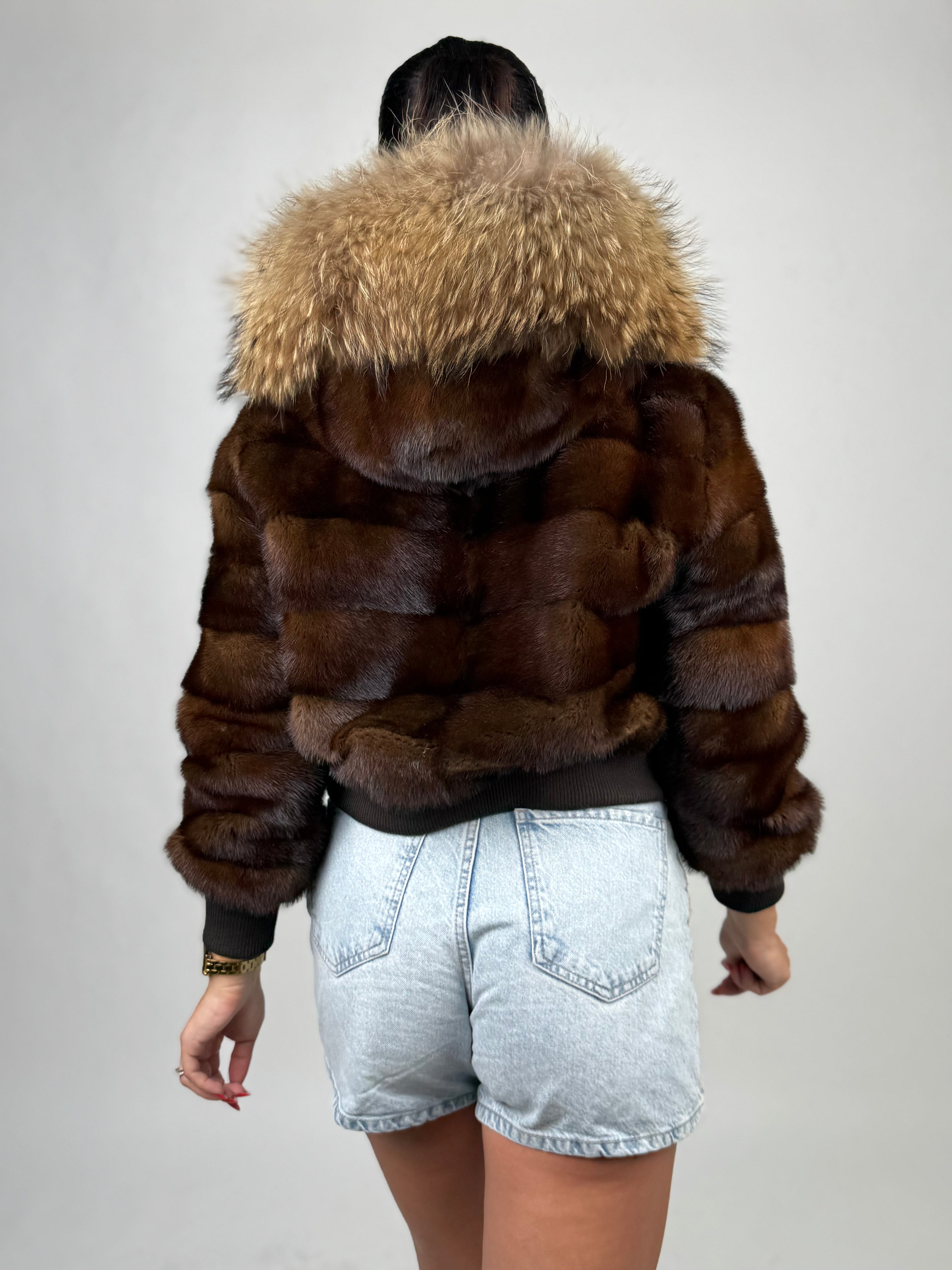 Bomber in visone N159