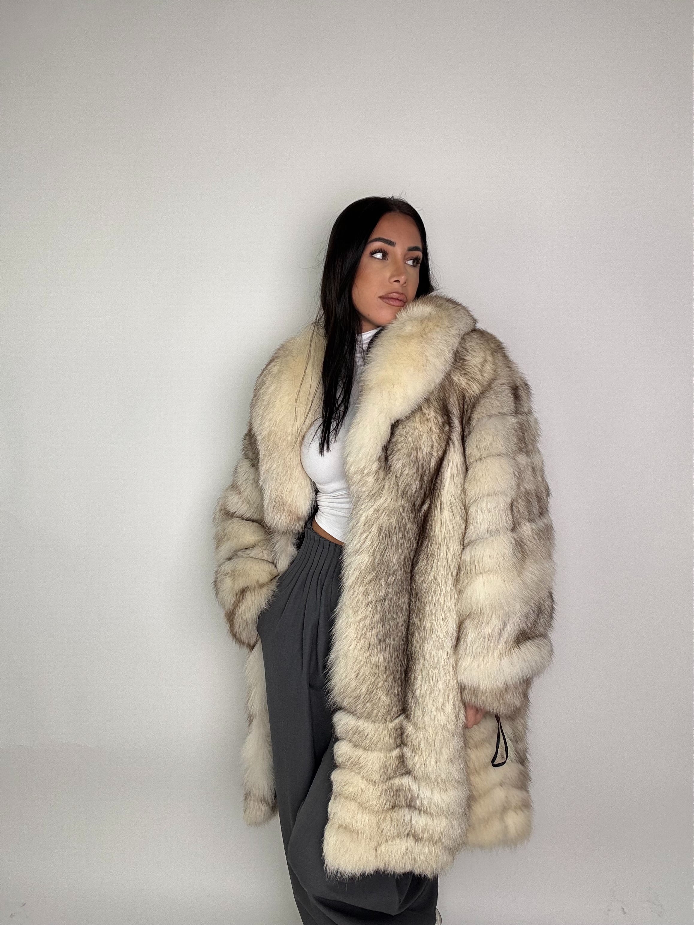 Giacca in volpe shadow N69