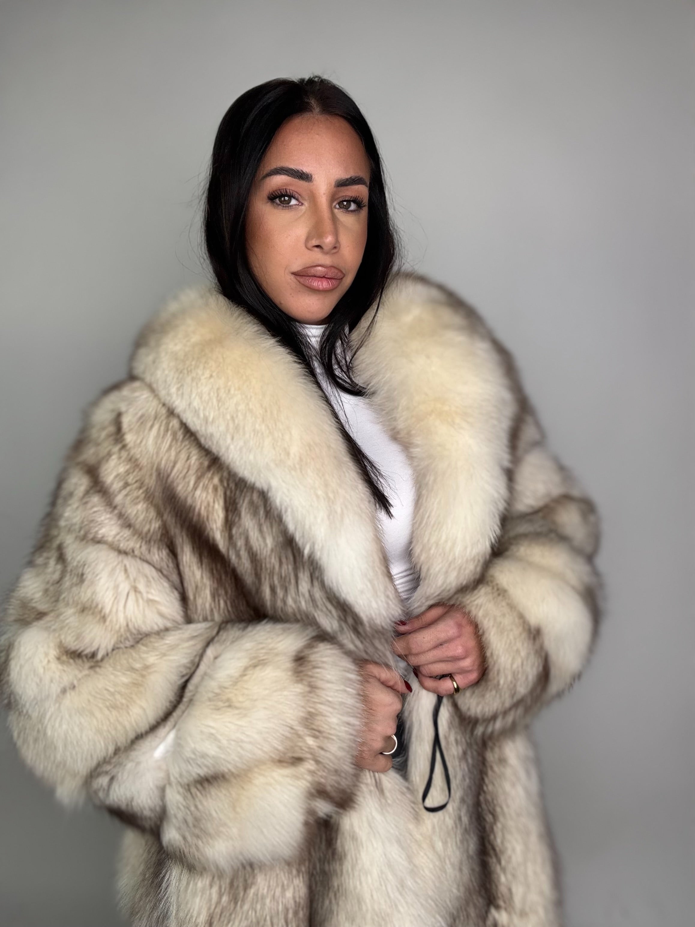 Giacca in volpe shadow N69