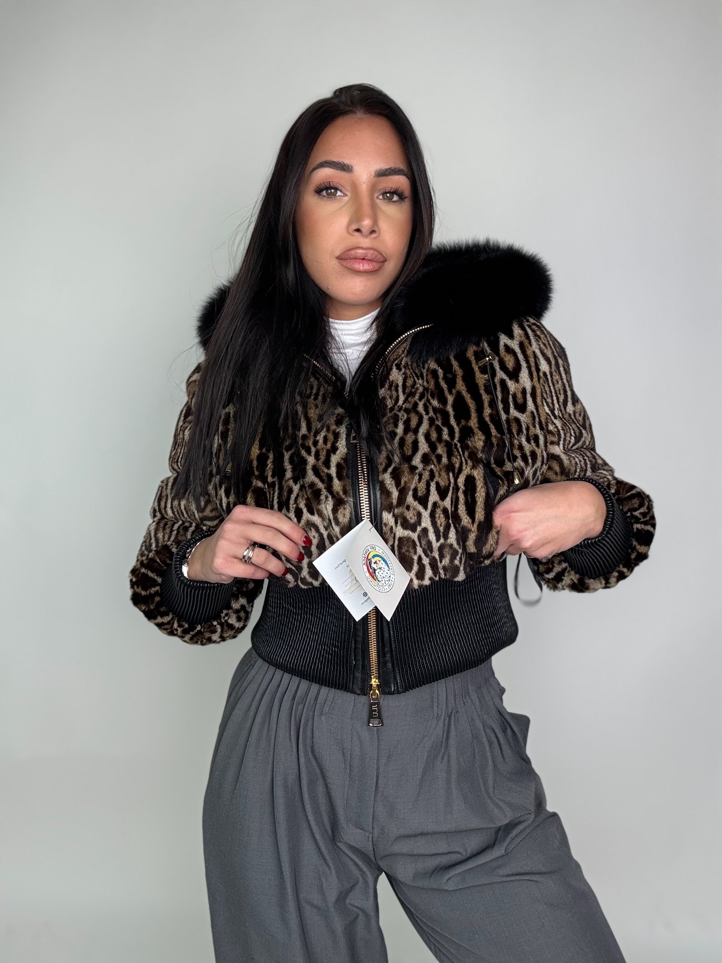 Bomber in leopardo