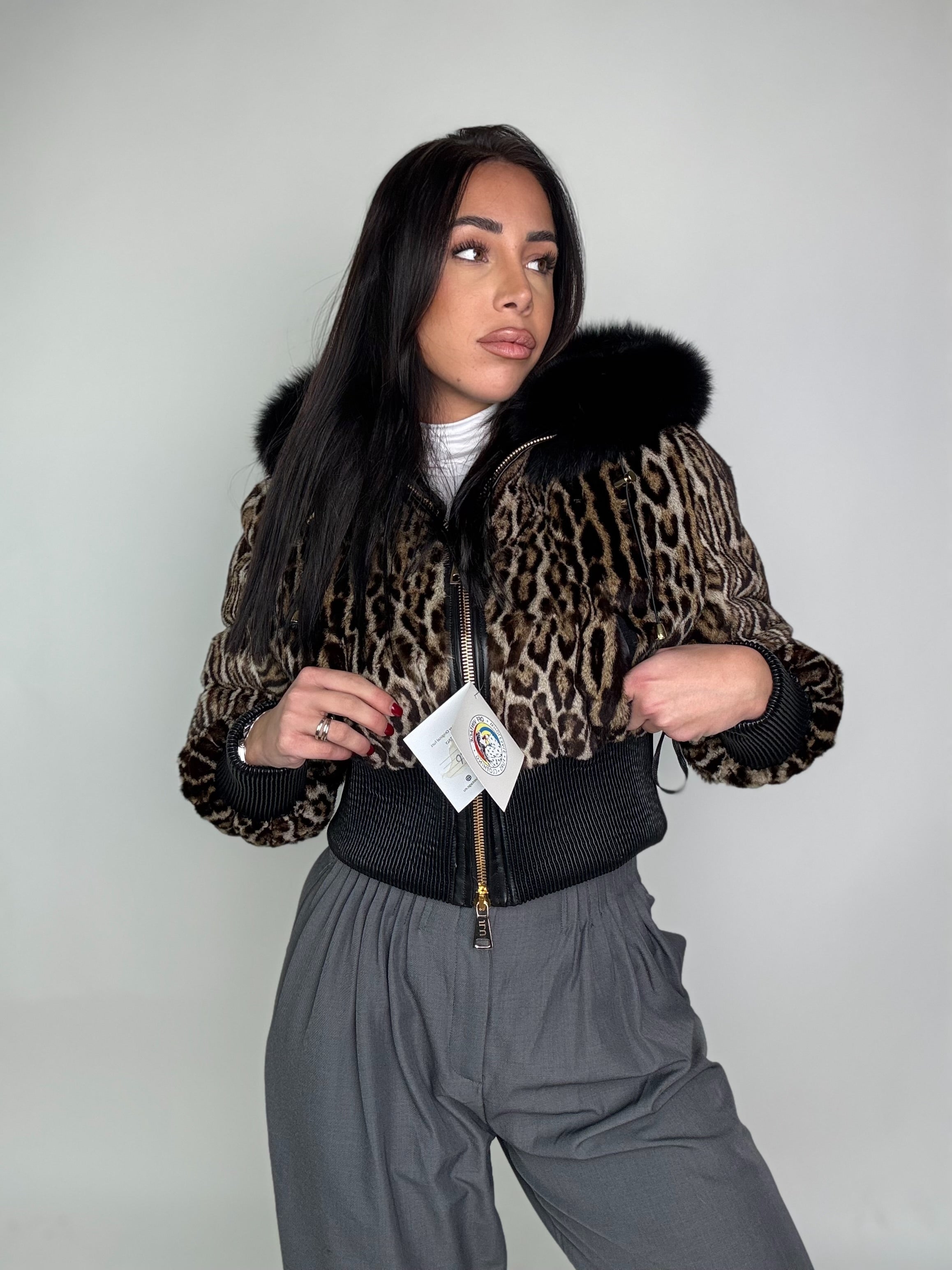 Bomber in leopardo