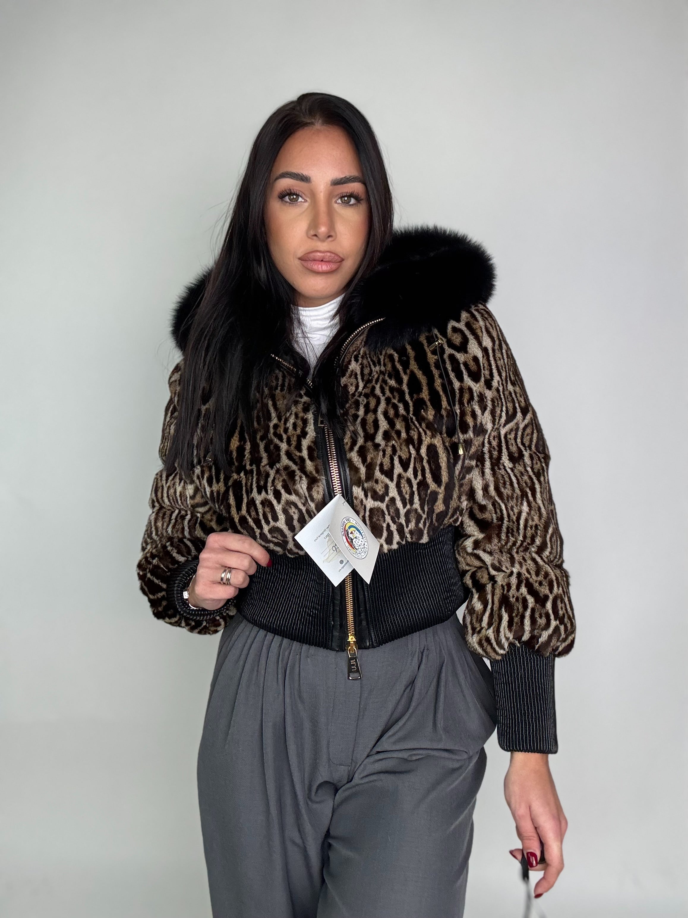 Bomber in leopardo