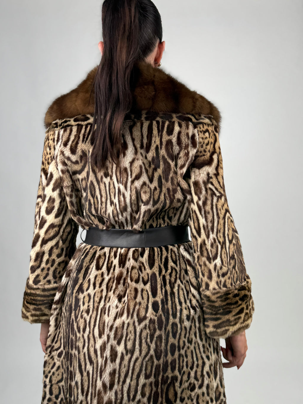 Cappotto in leopardo e zibellino N84