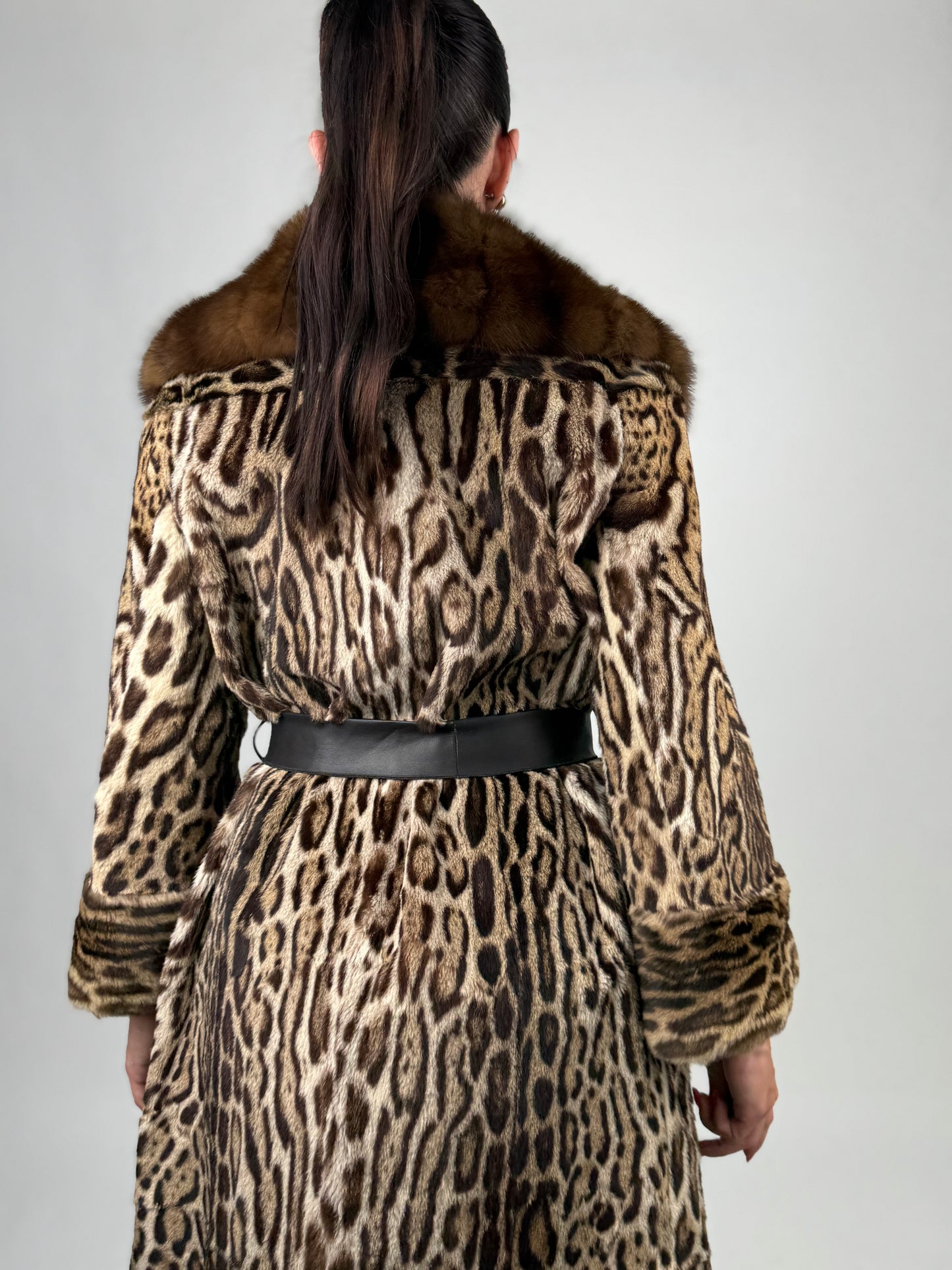 Cappotto in leopardo e zibellino N84