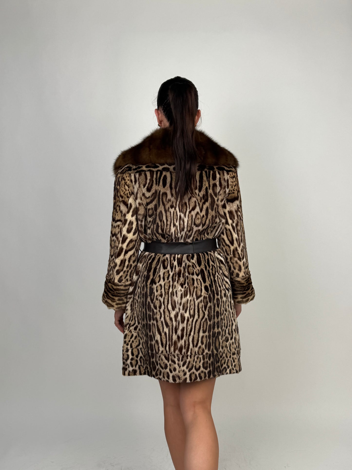 Cappotto in leopardo e zibellino N84