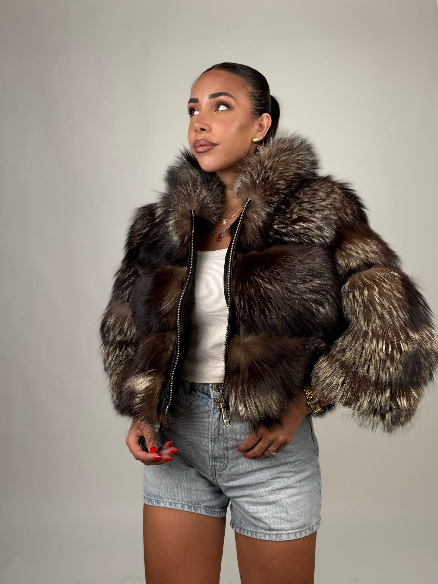 Mink Bomber Jacket