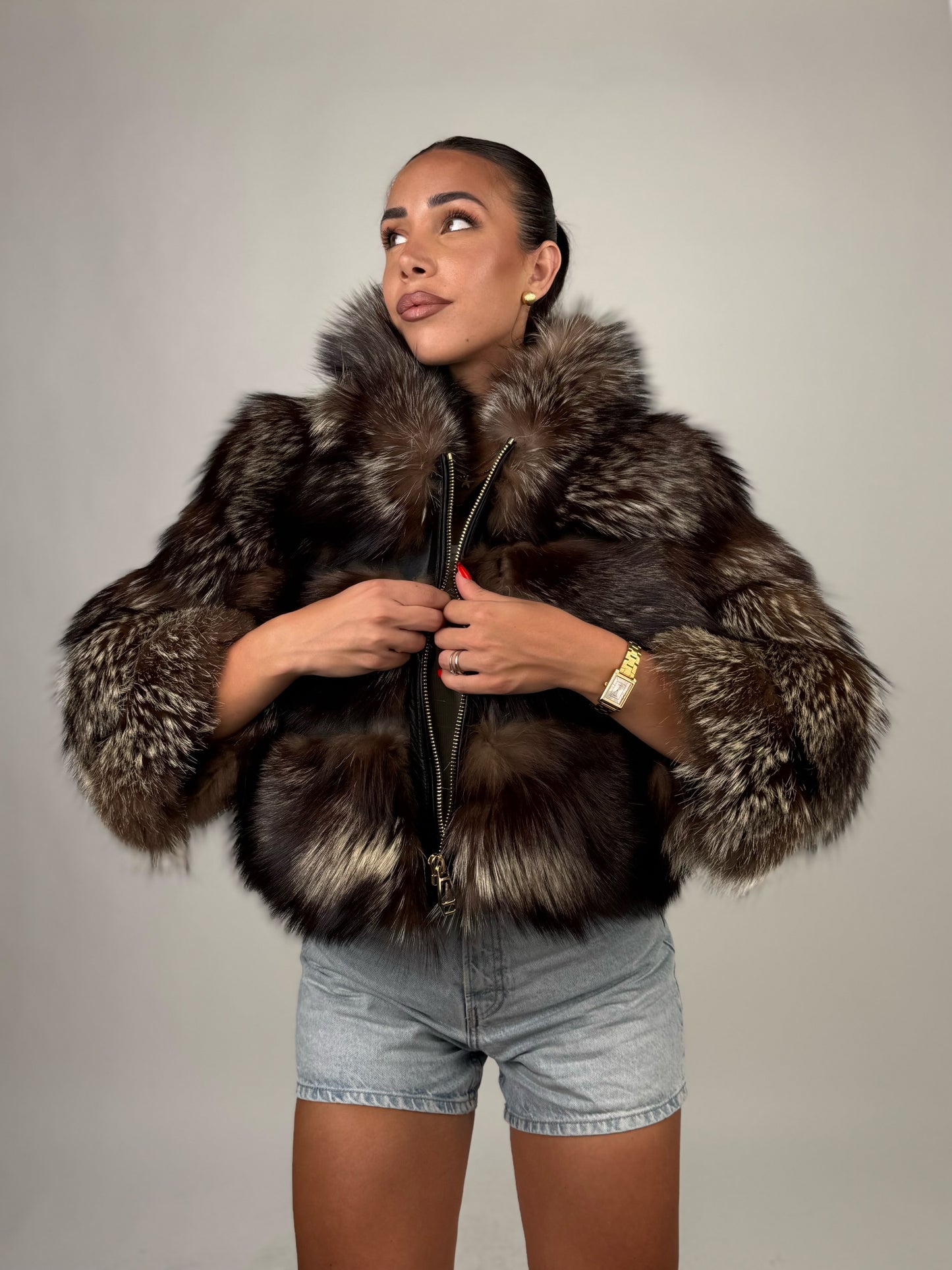 Mink Bomber Jacket