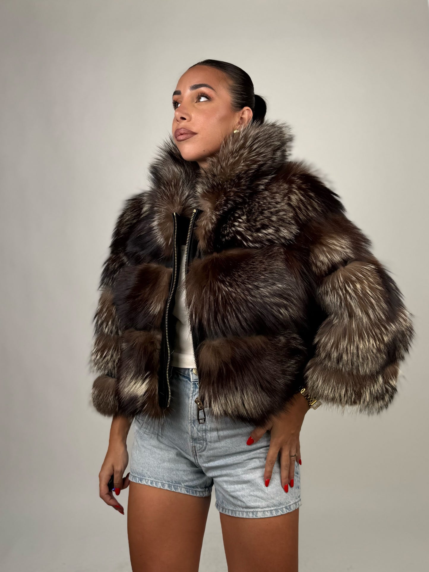 Mink Bomber Jacket