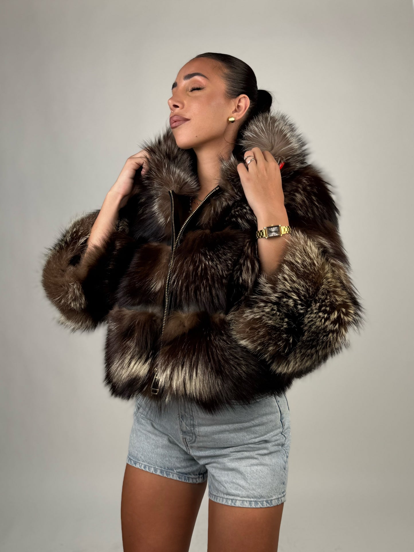 Mink Bomber Jacket