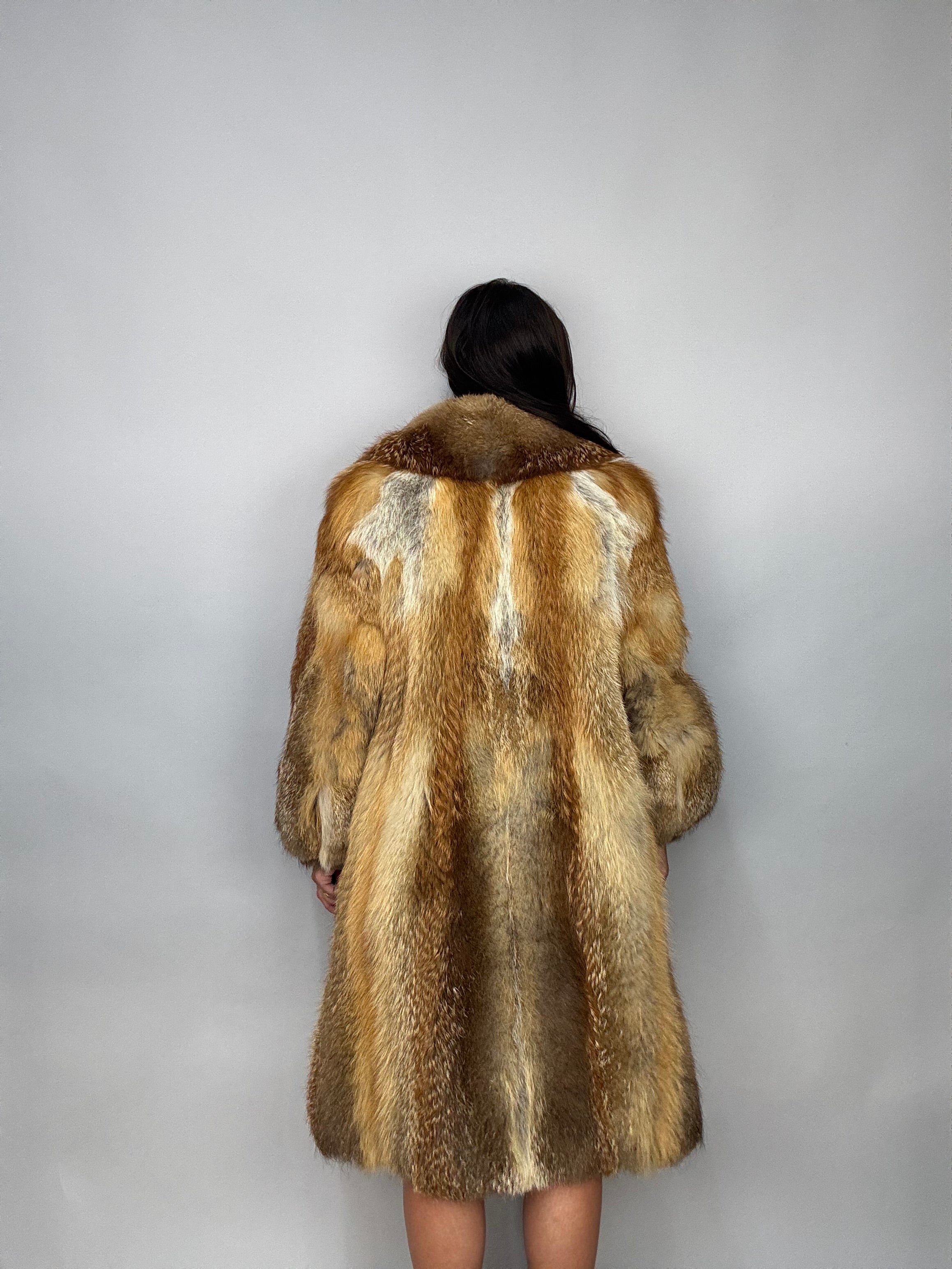 Cappotto in volpe rossa