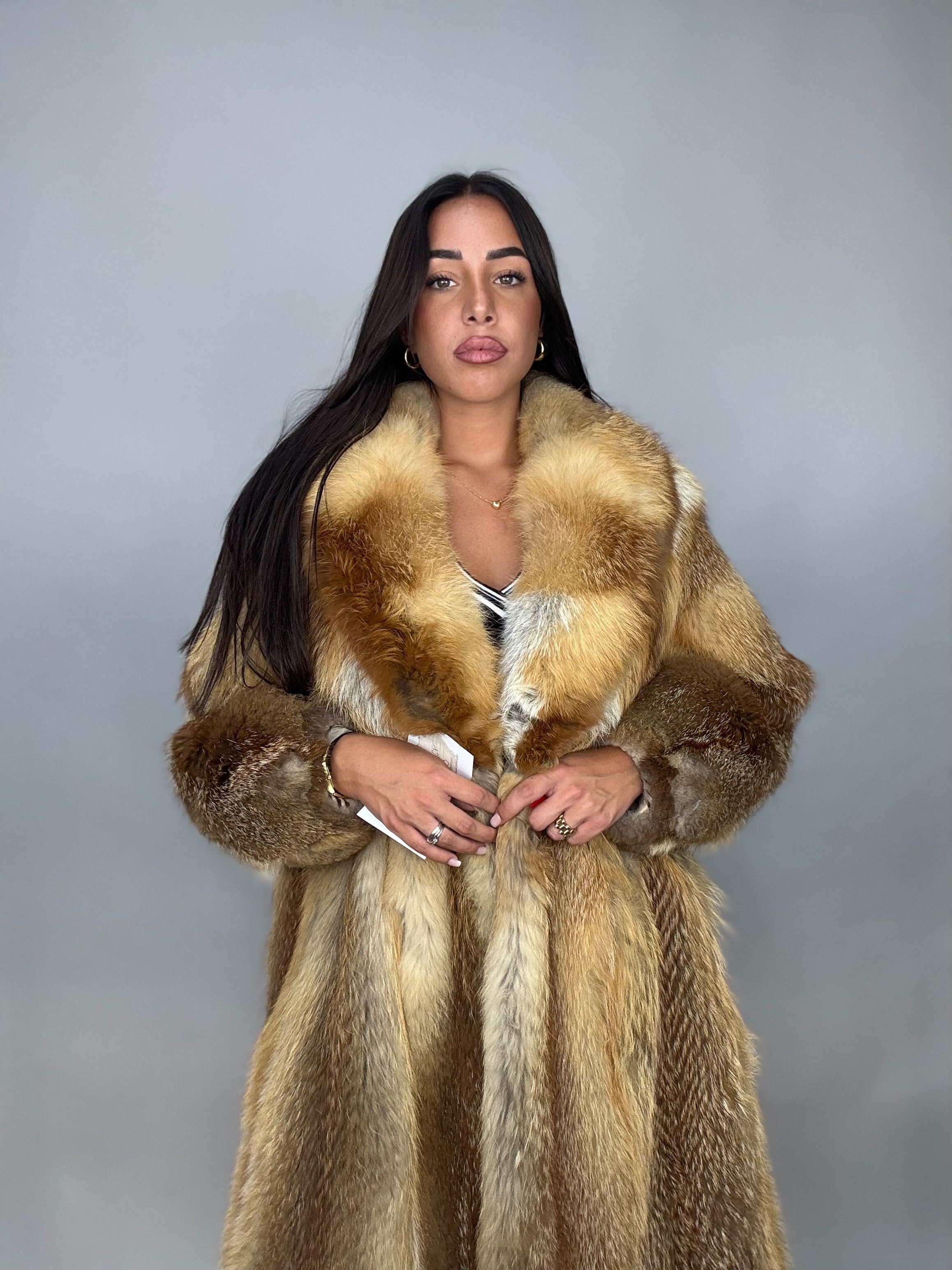 Cappotto in volpe rossa