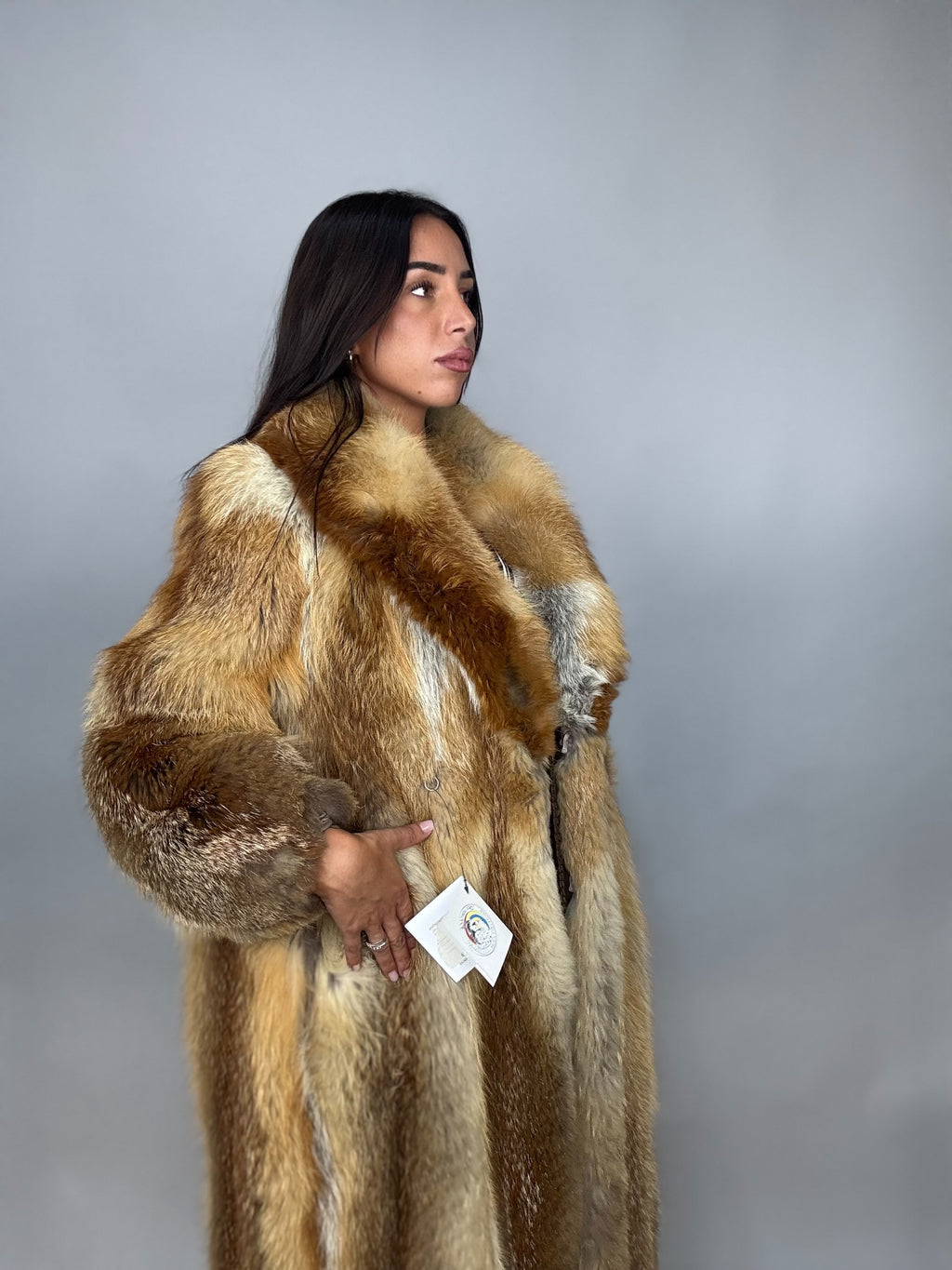 Cappotto in volpe rossa