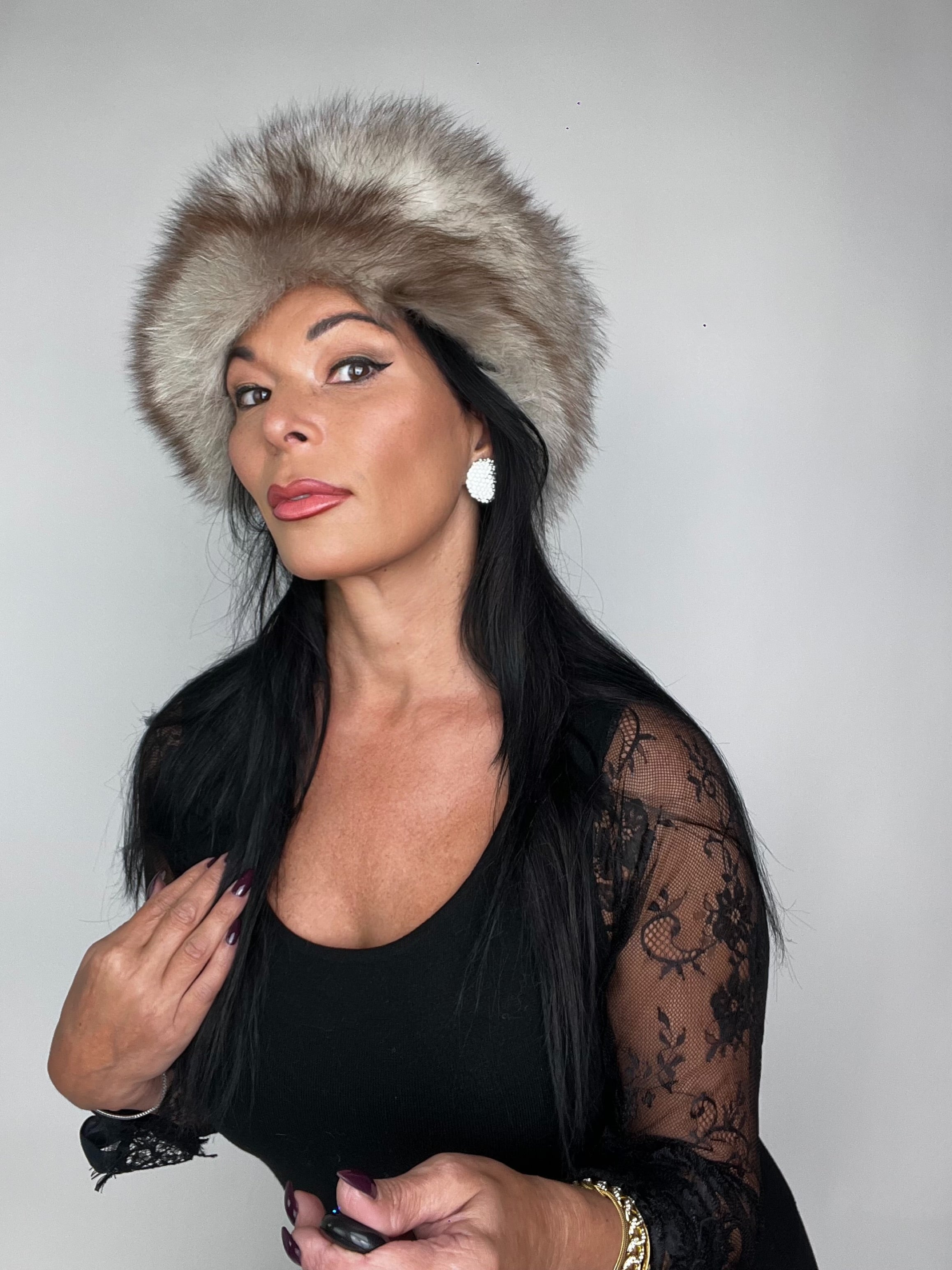 Cappello in volpe della groenlandia 19