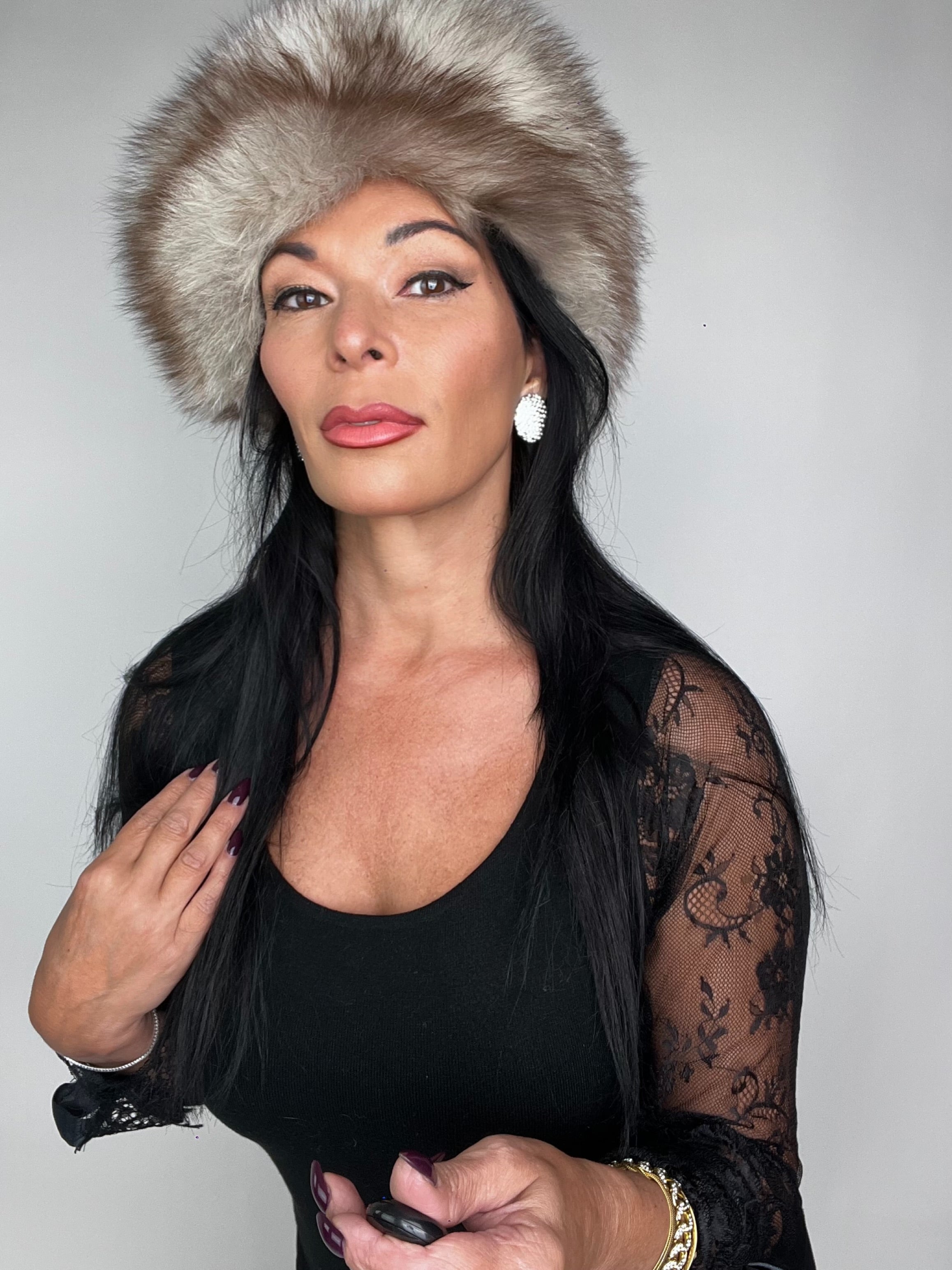 Cappello in volpe della groenlandia 19