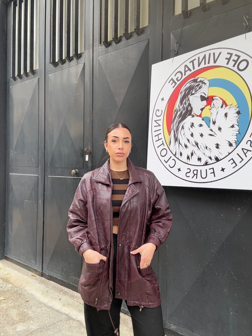 Giacca in pelle