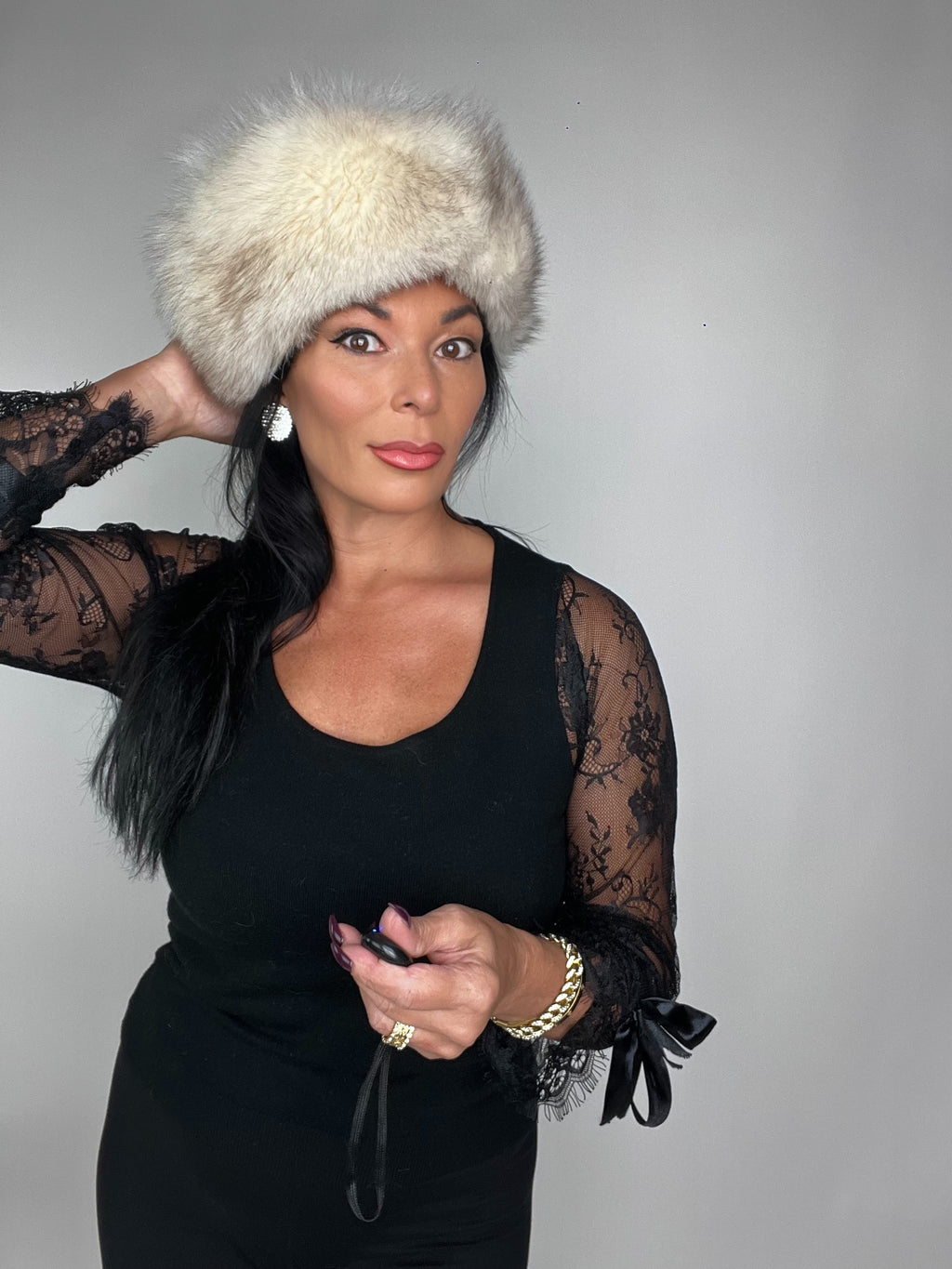 Cappello in volpe della groenlandia 24