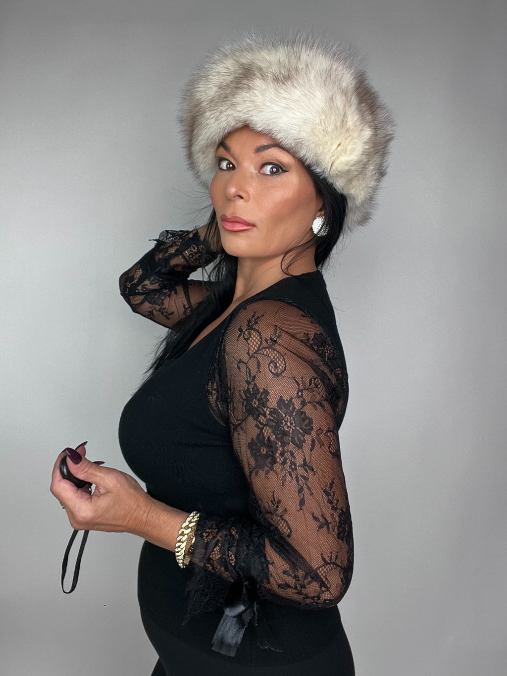 Cappello in volpe della groenlandia 24