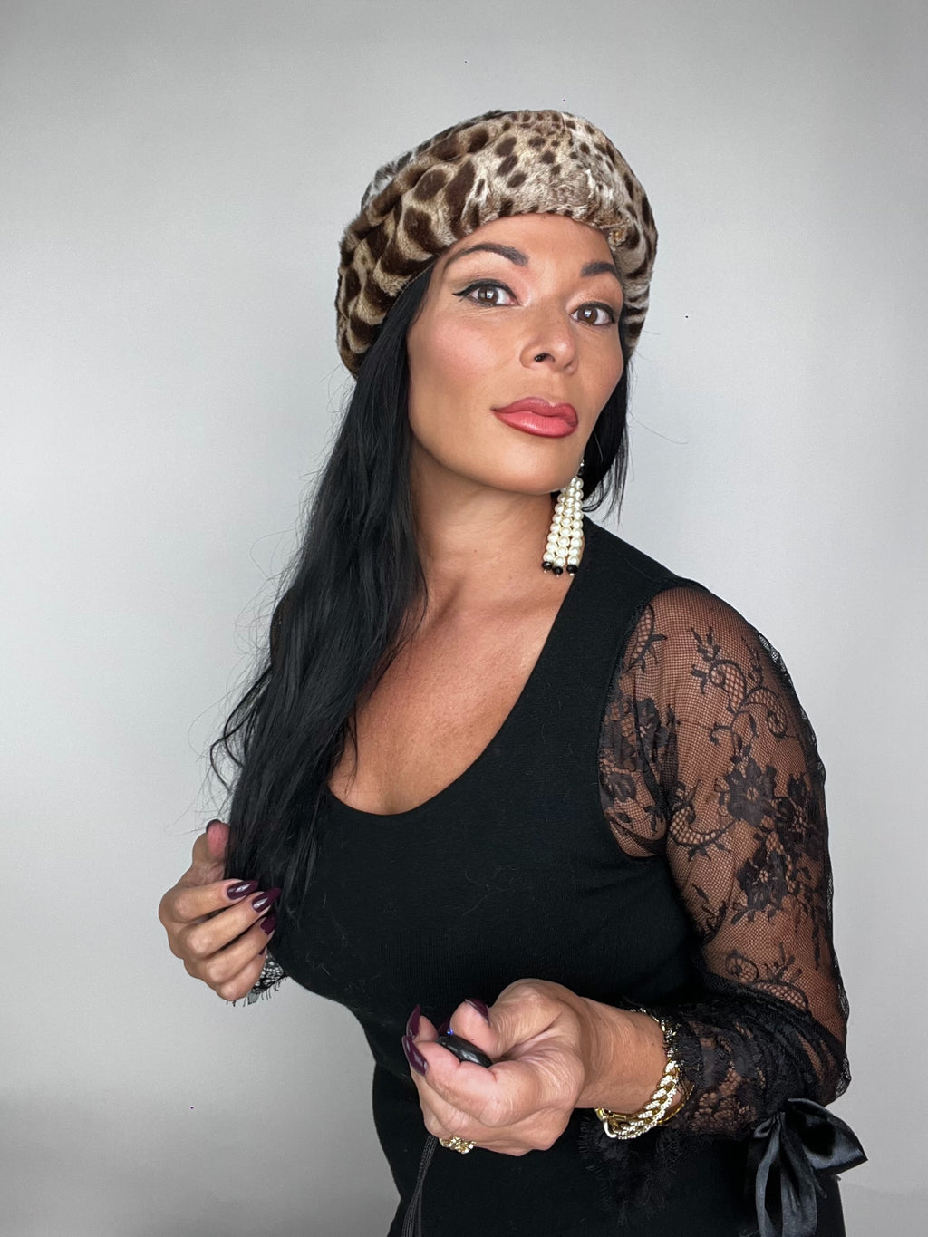 Cappello in leopardo 32