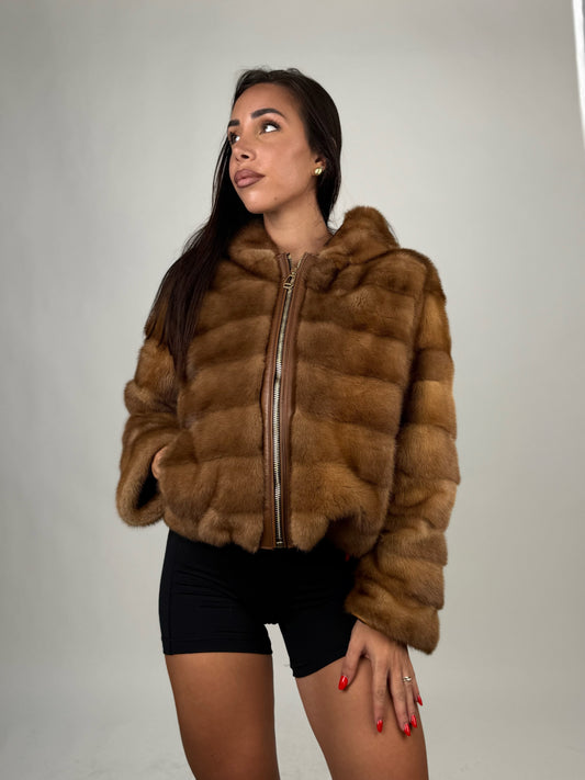 Mink Bomber Jacket