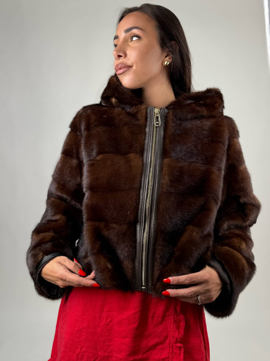 Mink Bomber Jacket
