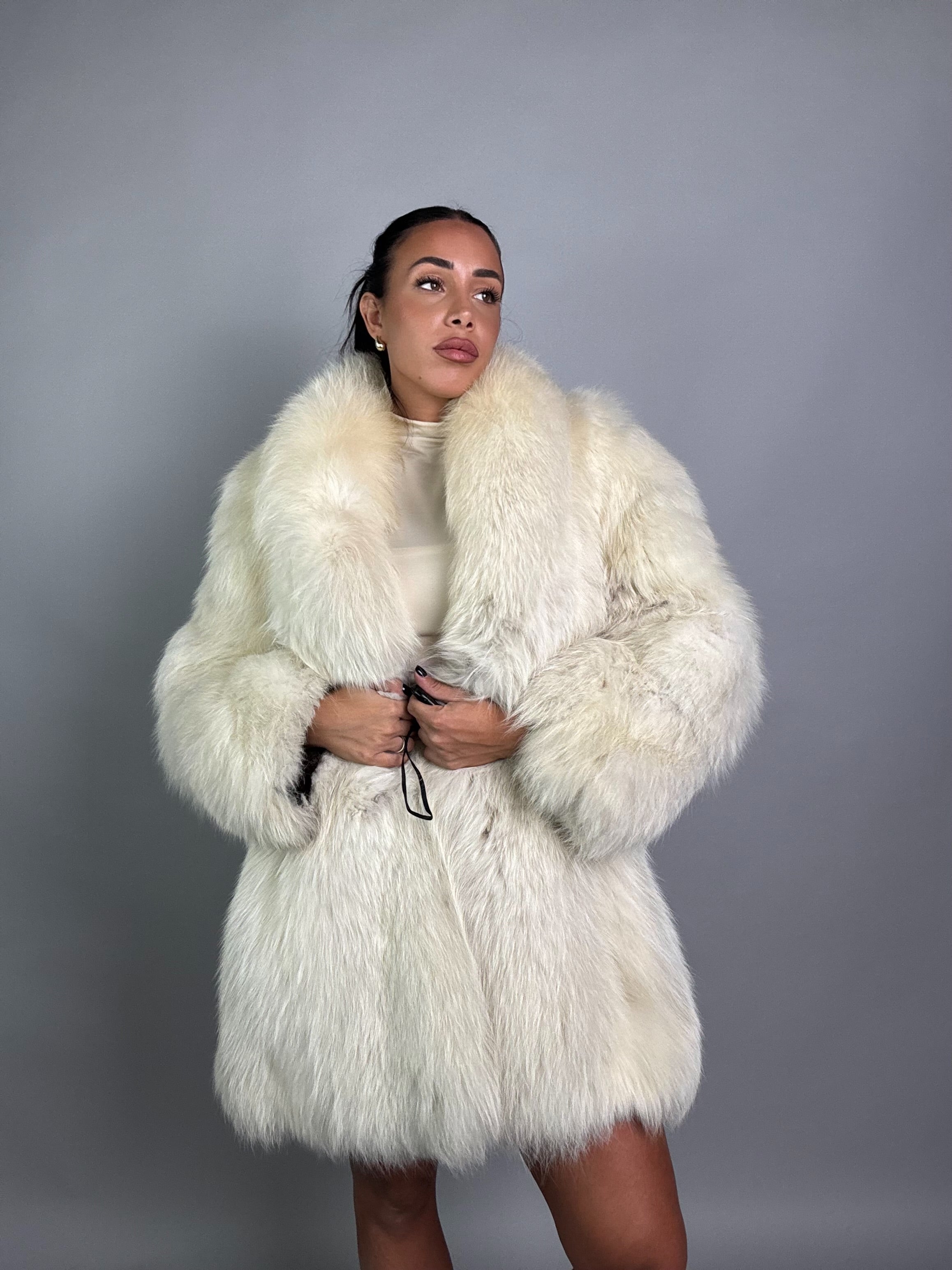 Cappotto in volpe della groenlandia N859